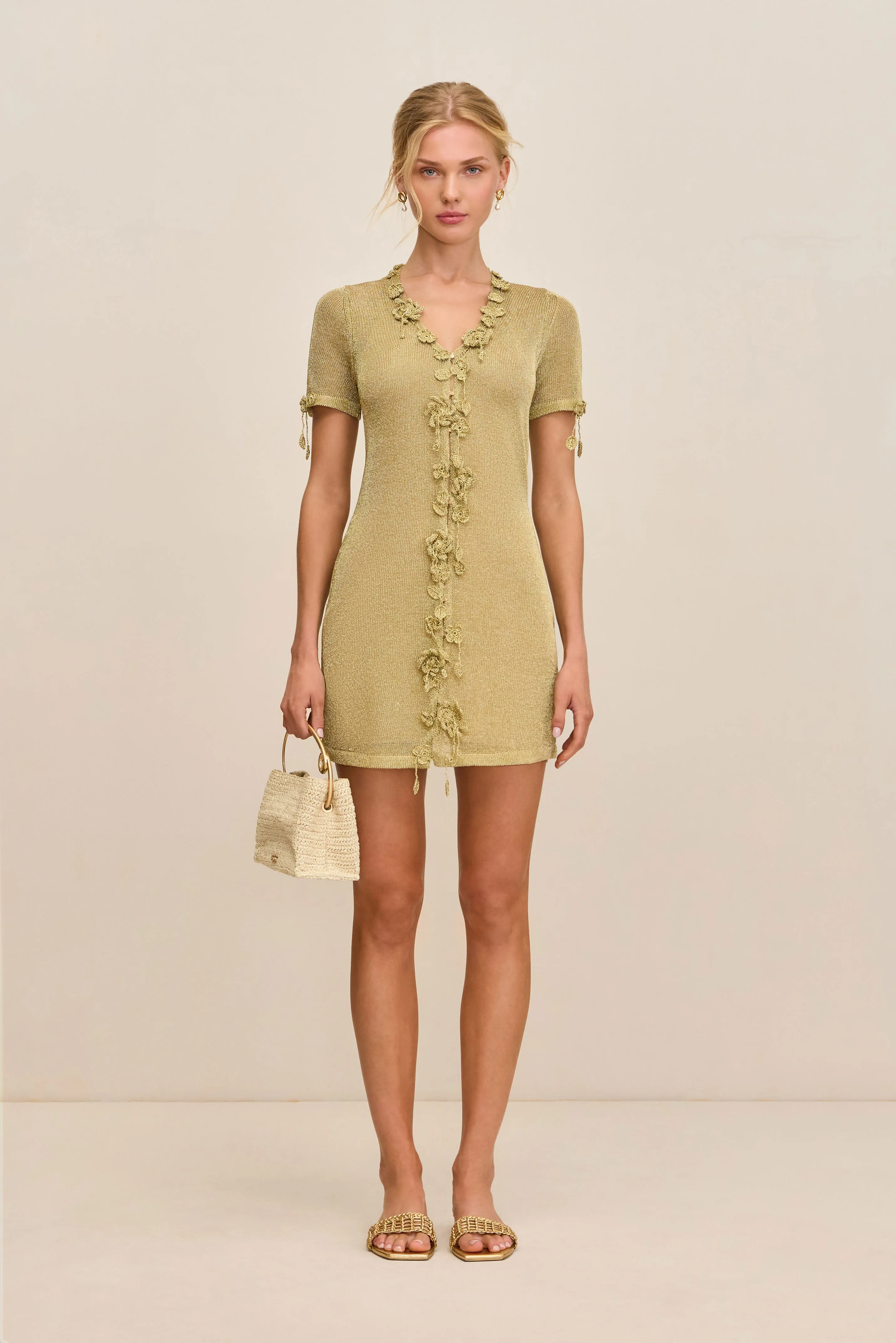 ZENYA DRESS - GOLD sold by Cult Gaia product image thumbnail 3
