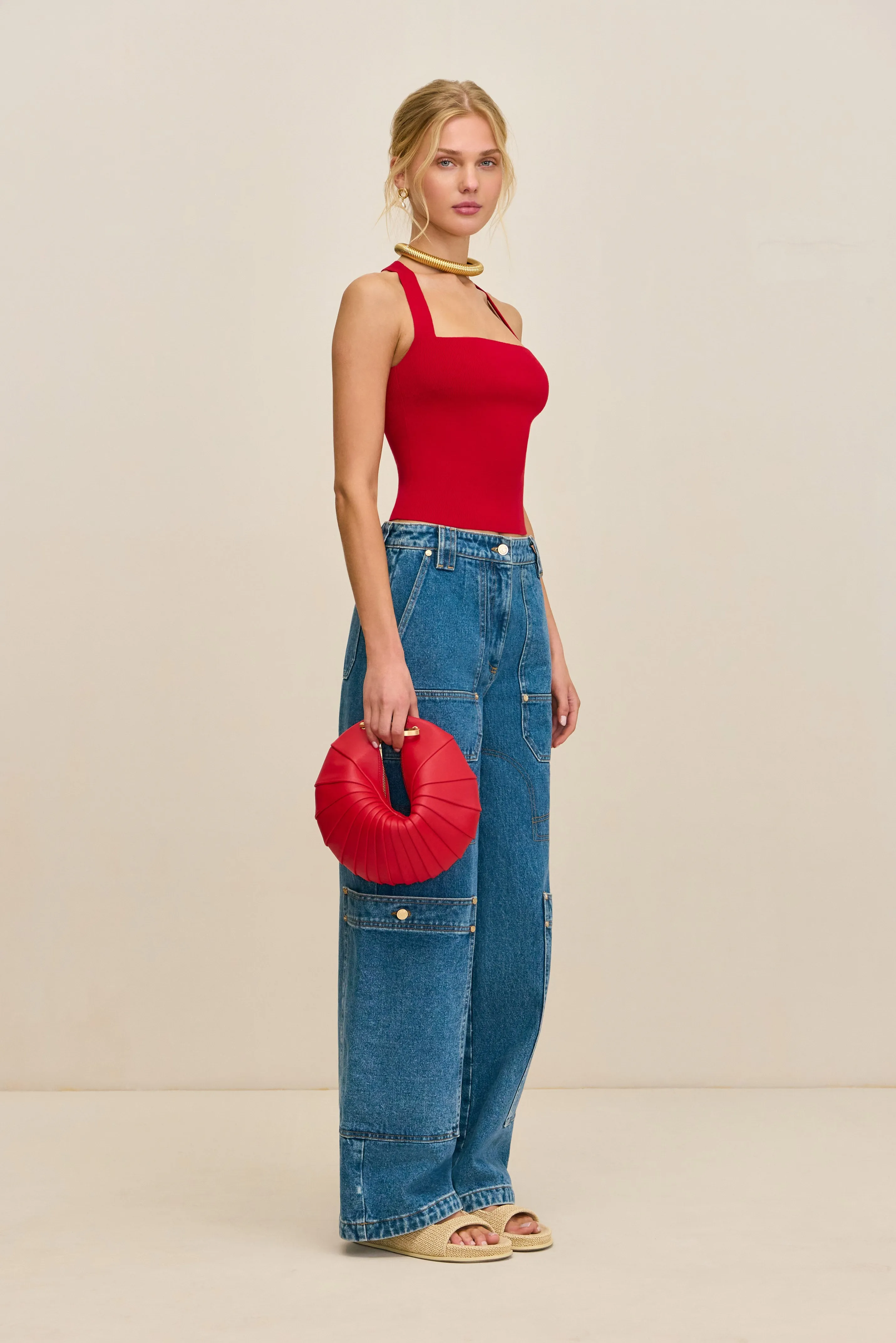 CRAWFORD KNIT TOP - GHERMEZ sold by Cult Gaia product image thumbnail 3