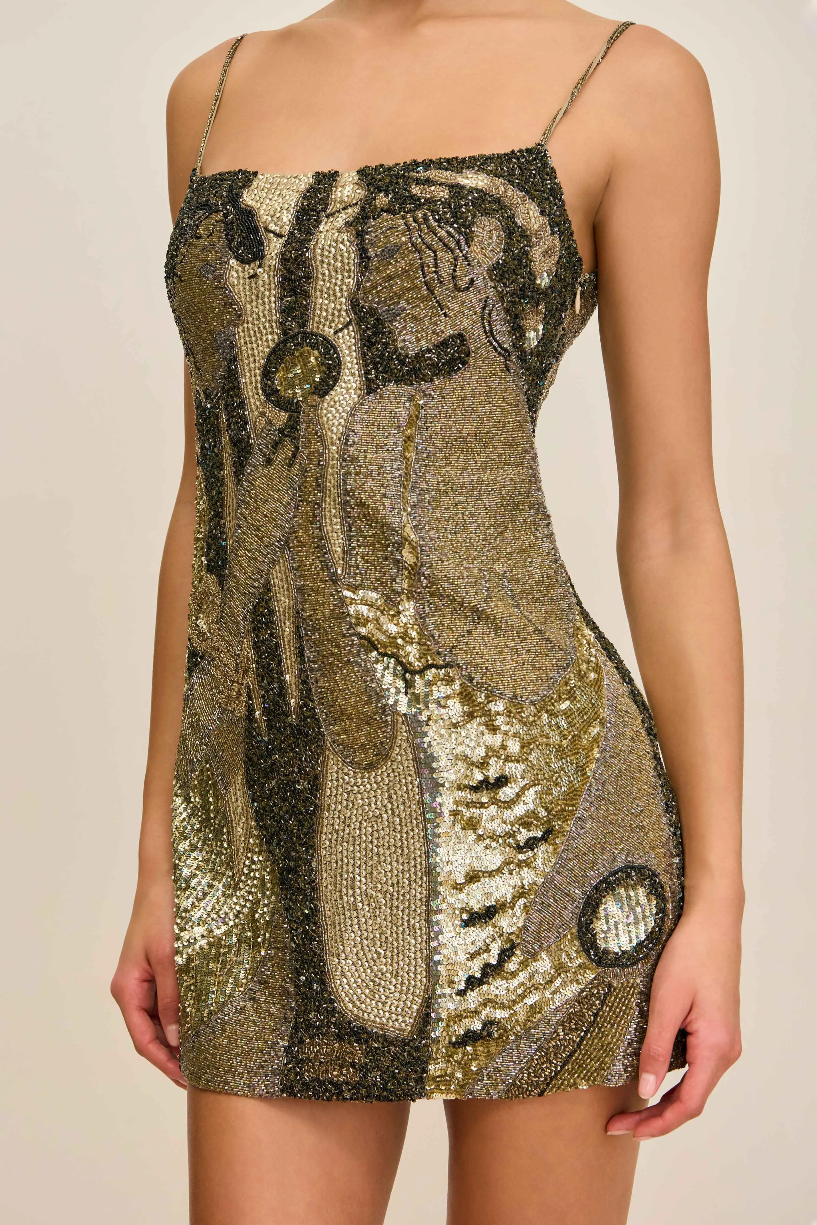 BEBE DRESS - PORTRAIT MULTI sold by Cult Gaia product image thumbnail 3