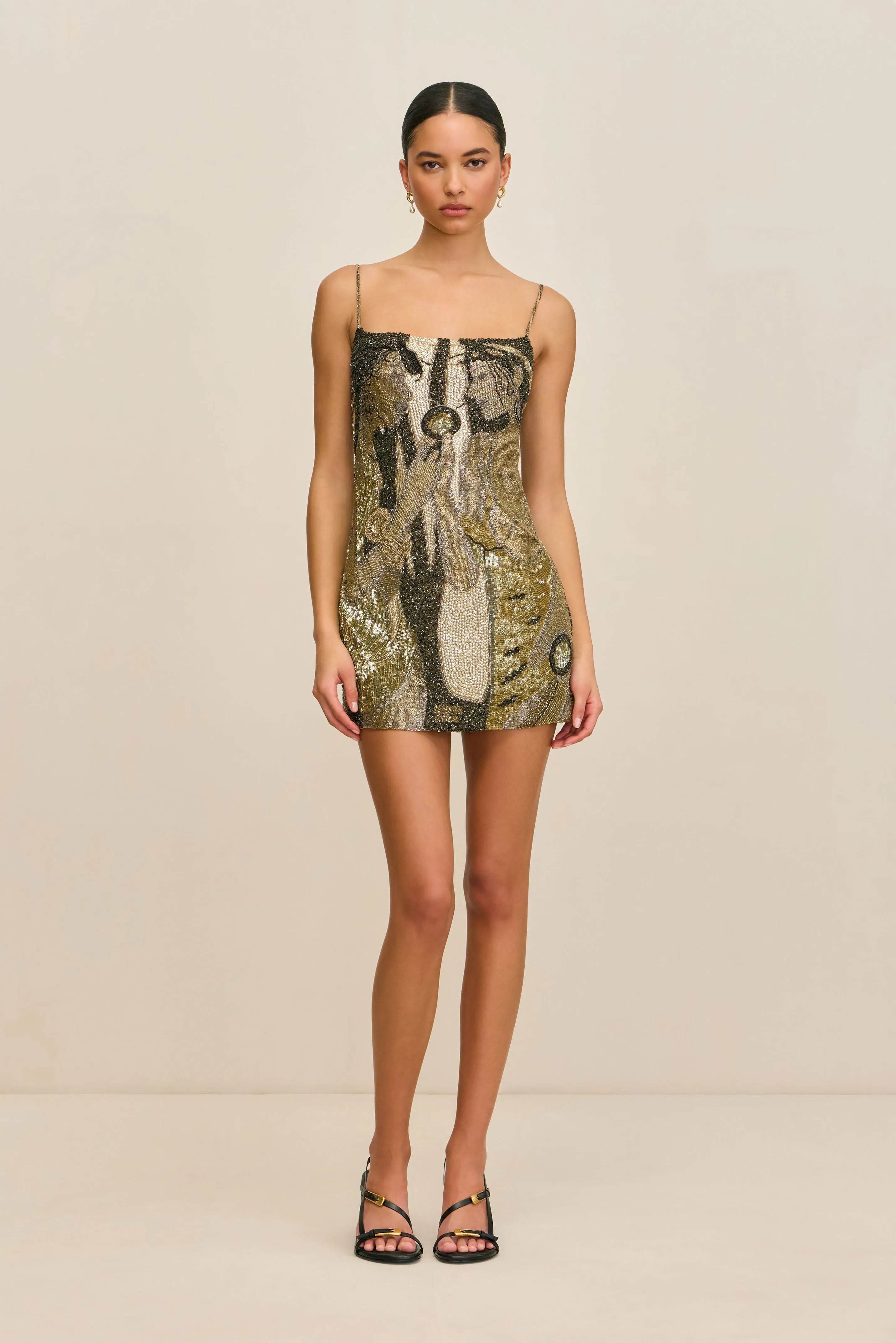 BEBE DRESS - PORTRAIT MULTI sold by Cult Gaia product image thumbnail 2