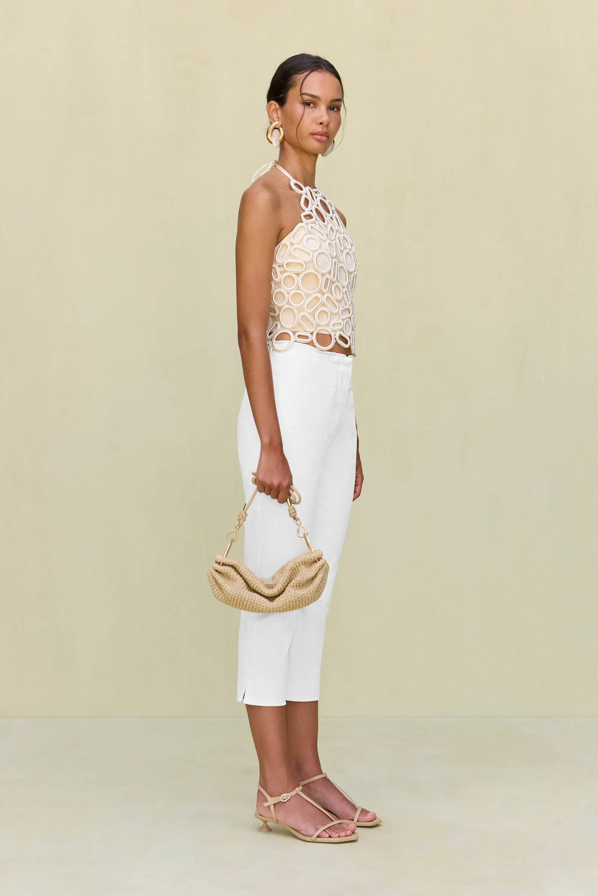 AMIR KNIT TOP - OFF WHITE sold by Cult Gaia product image thumbnail 4