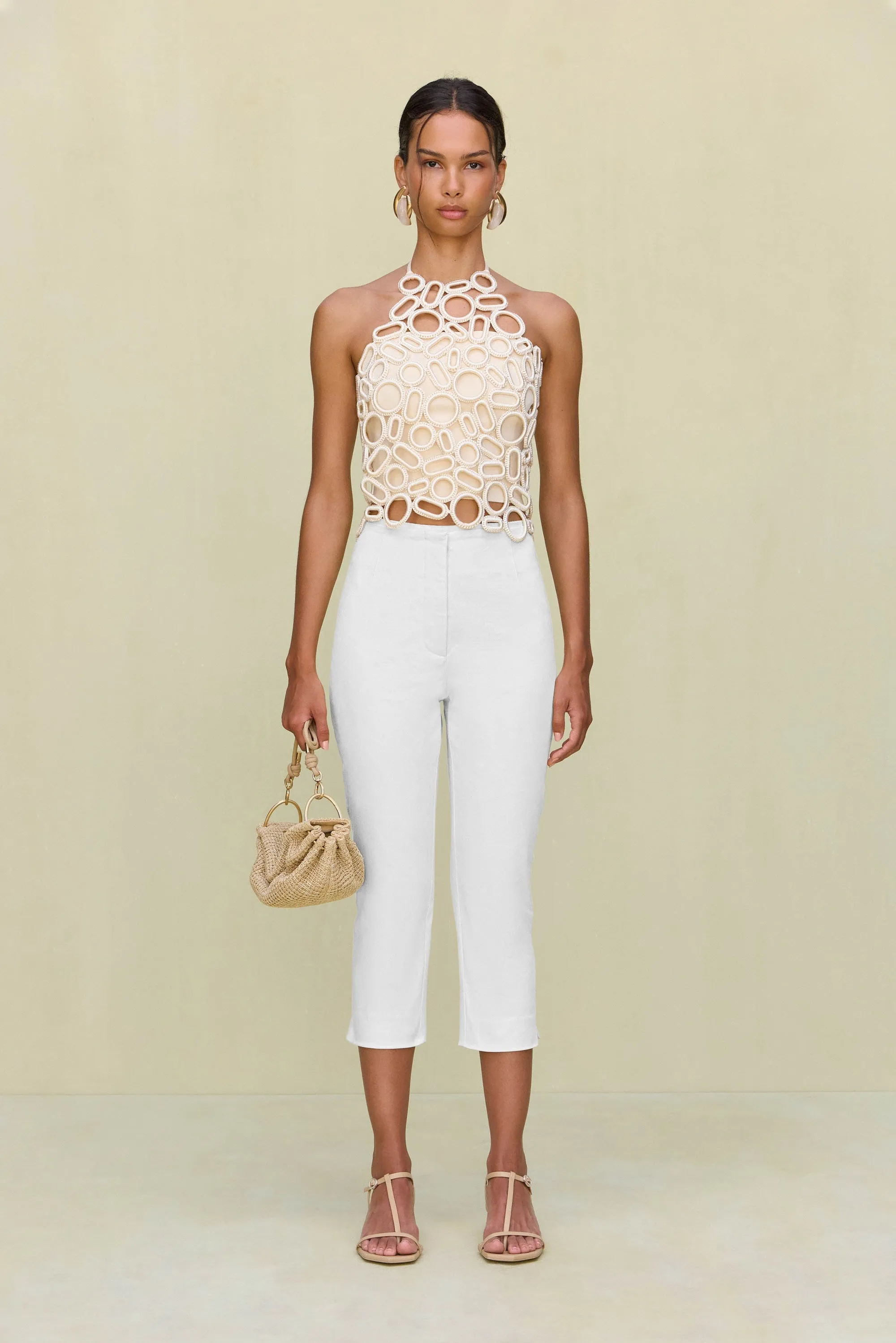 AMIR KNIT TOP - OFF WHITE sold by Cult Gaia product image thumbnail 3
