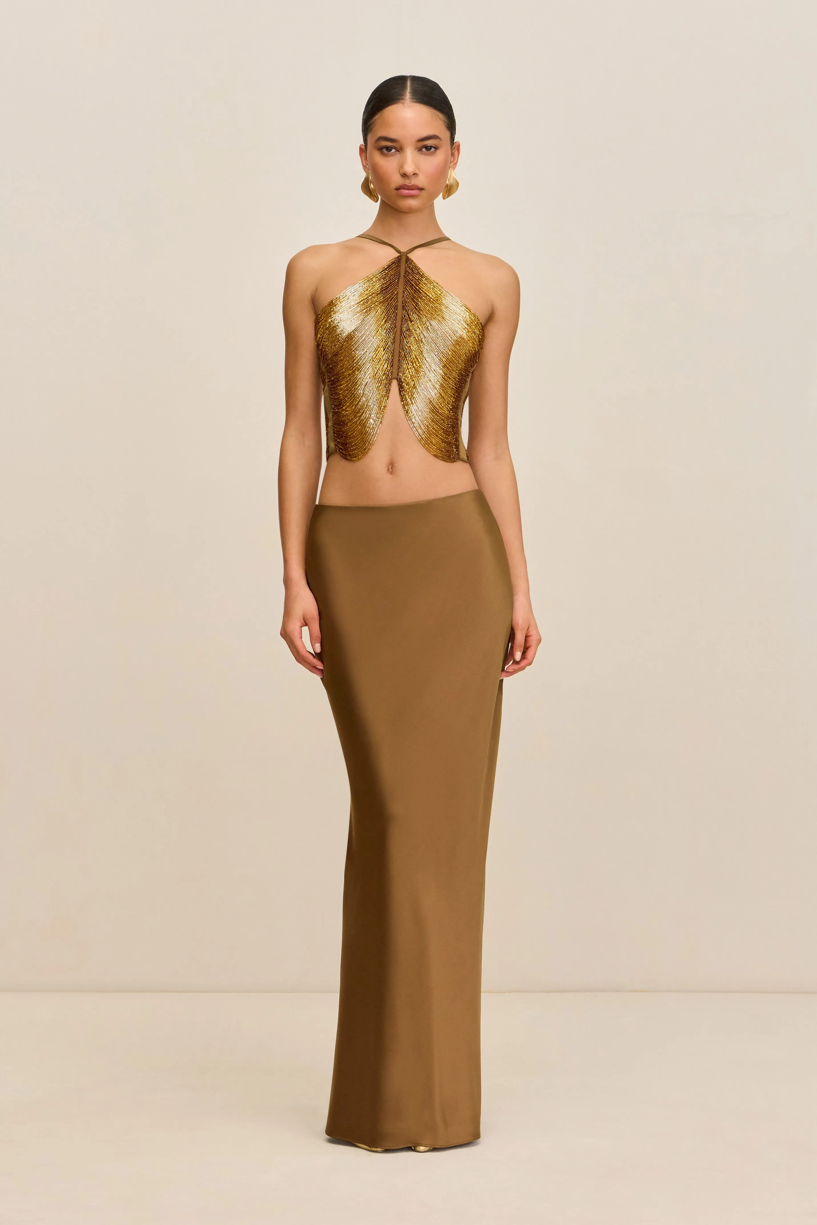 CHANTEL SKIRT - BRONZE sold by Cult Gaia product image thumbnail 3