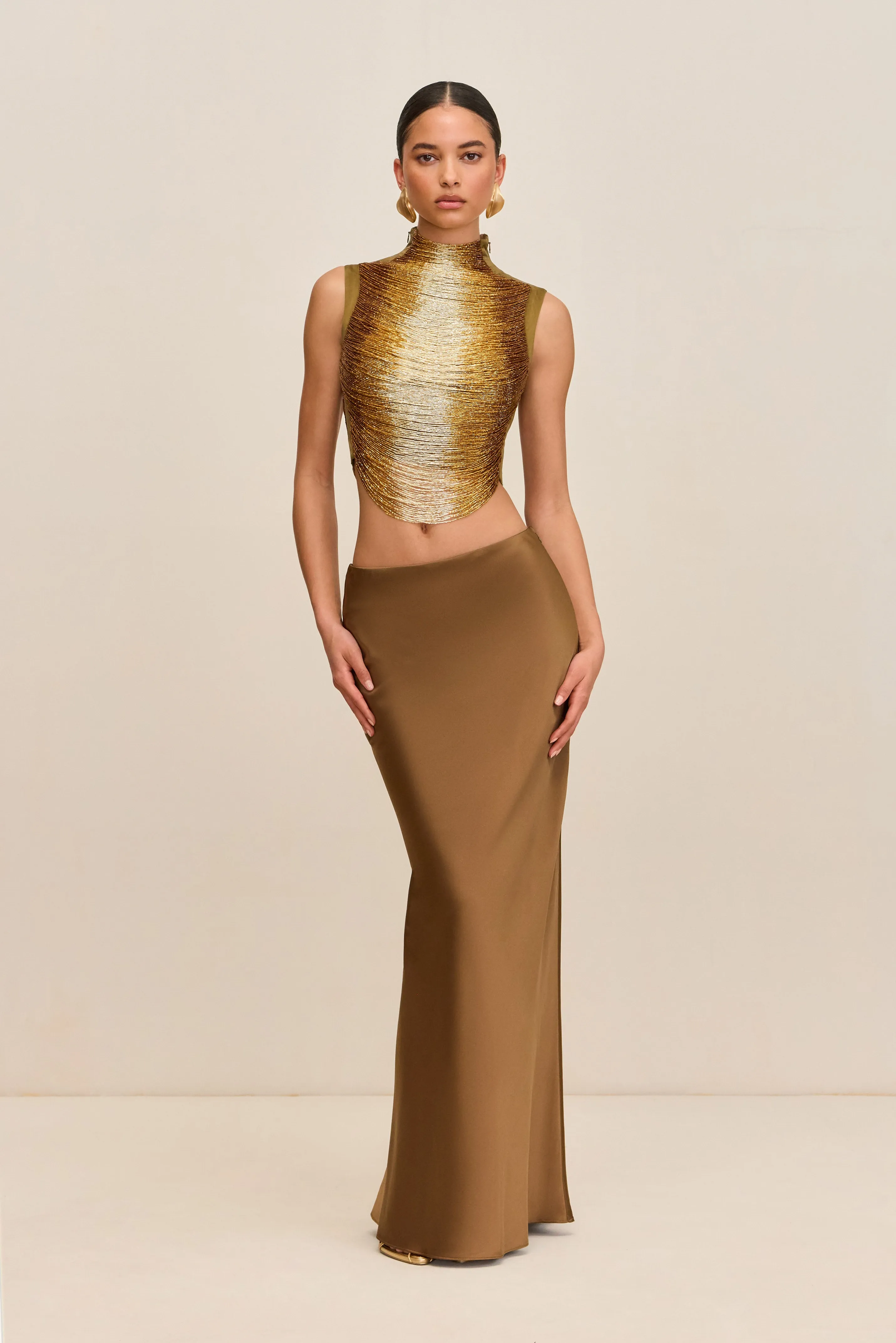 CHANTEL SKIRT - BRONZE sold by Cult Gaia
