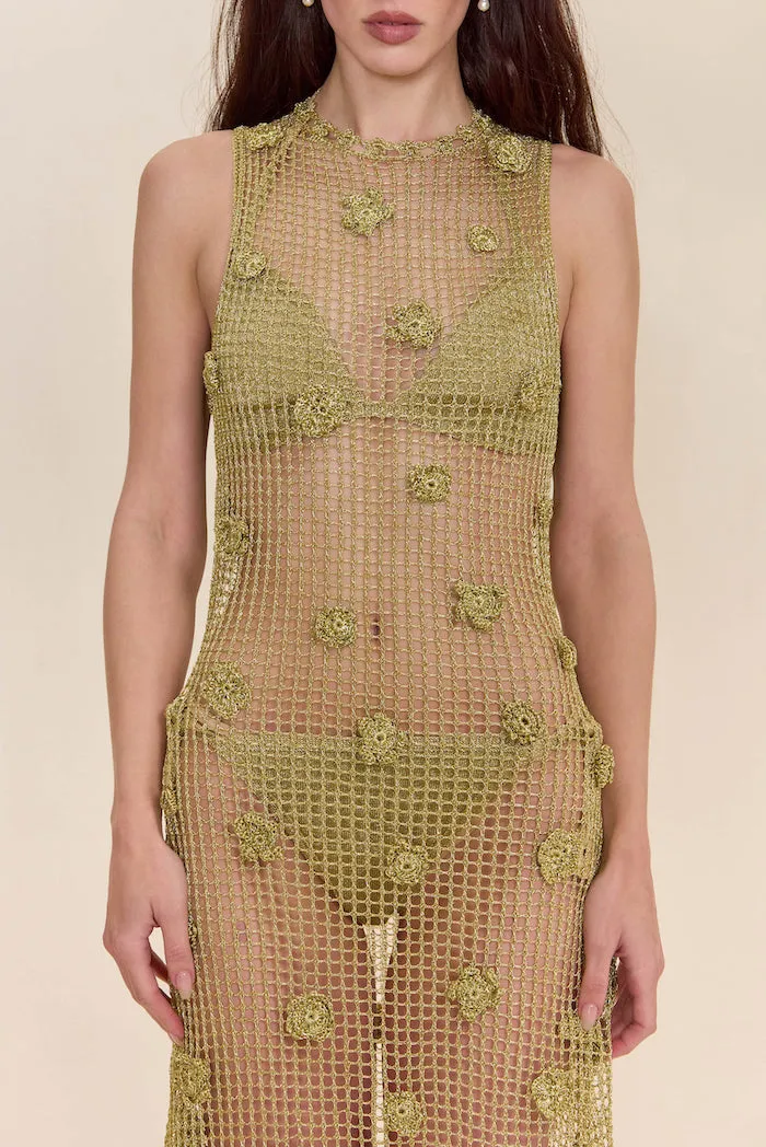 VERMEER DRESS - GOLD sold by Cult Gaia product image thumbnail 2