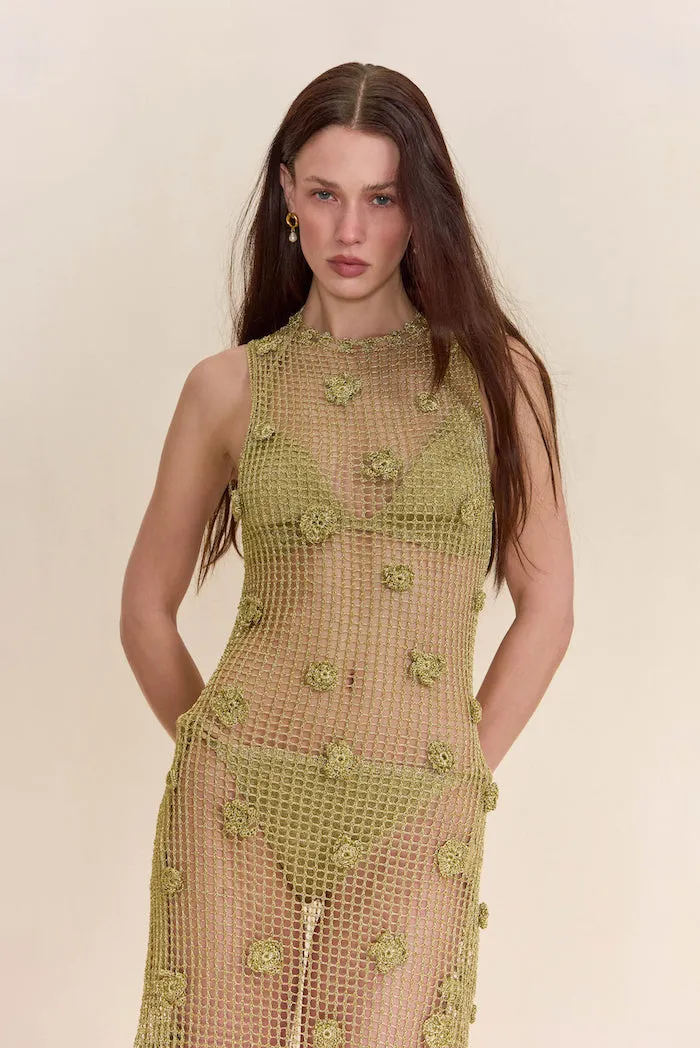 VERMEER DRESS - GOLD sold by Cult Gaia product image thumbnail 3