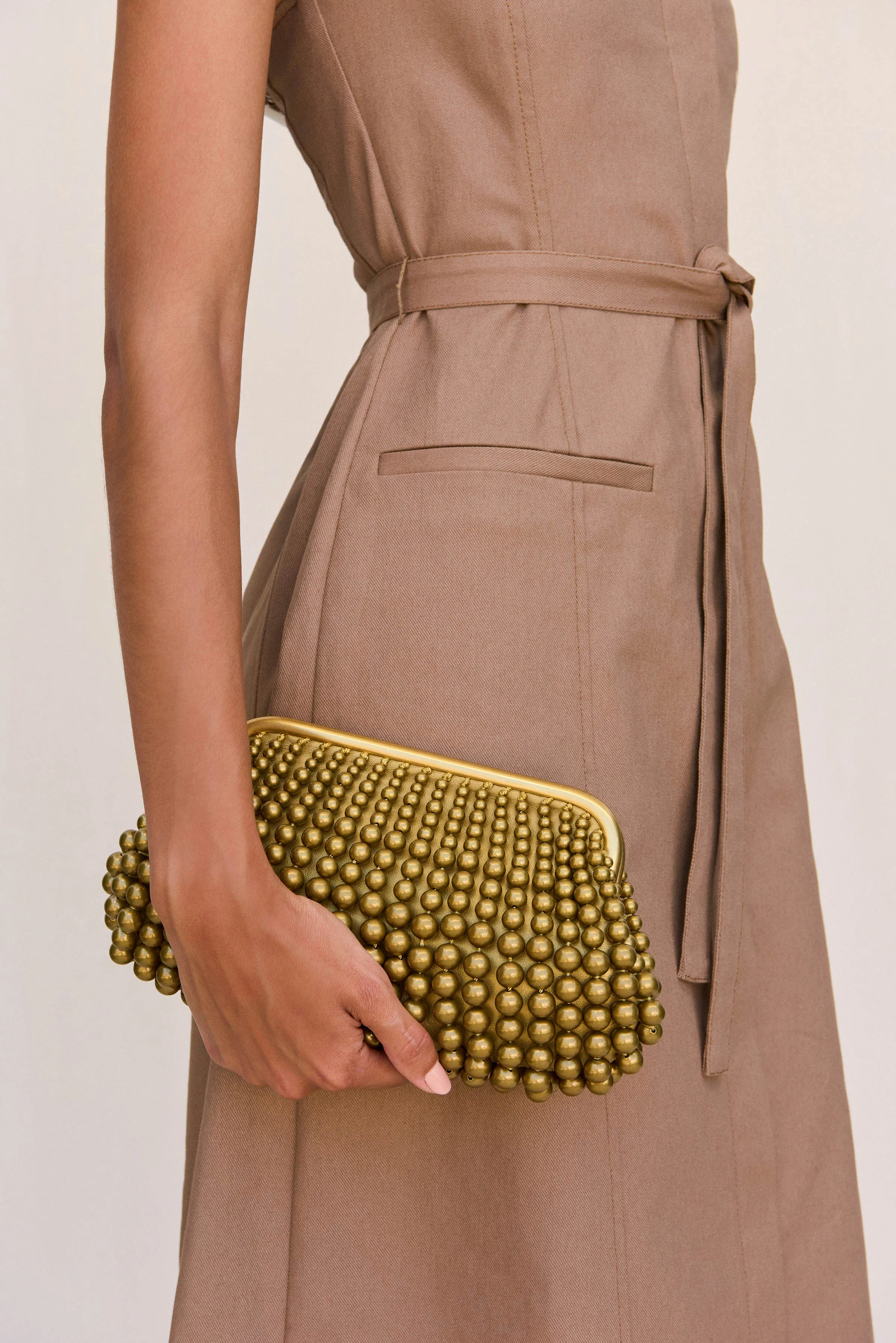 NIA MINI CLUTCH - ANTIQUE BRASS sold by Cult Gaia product image thumbnail 2