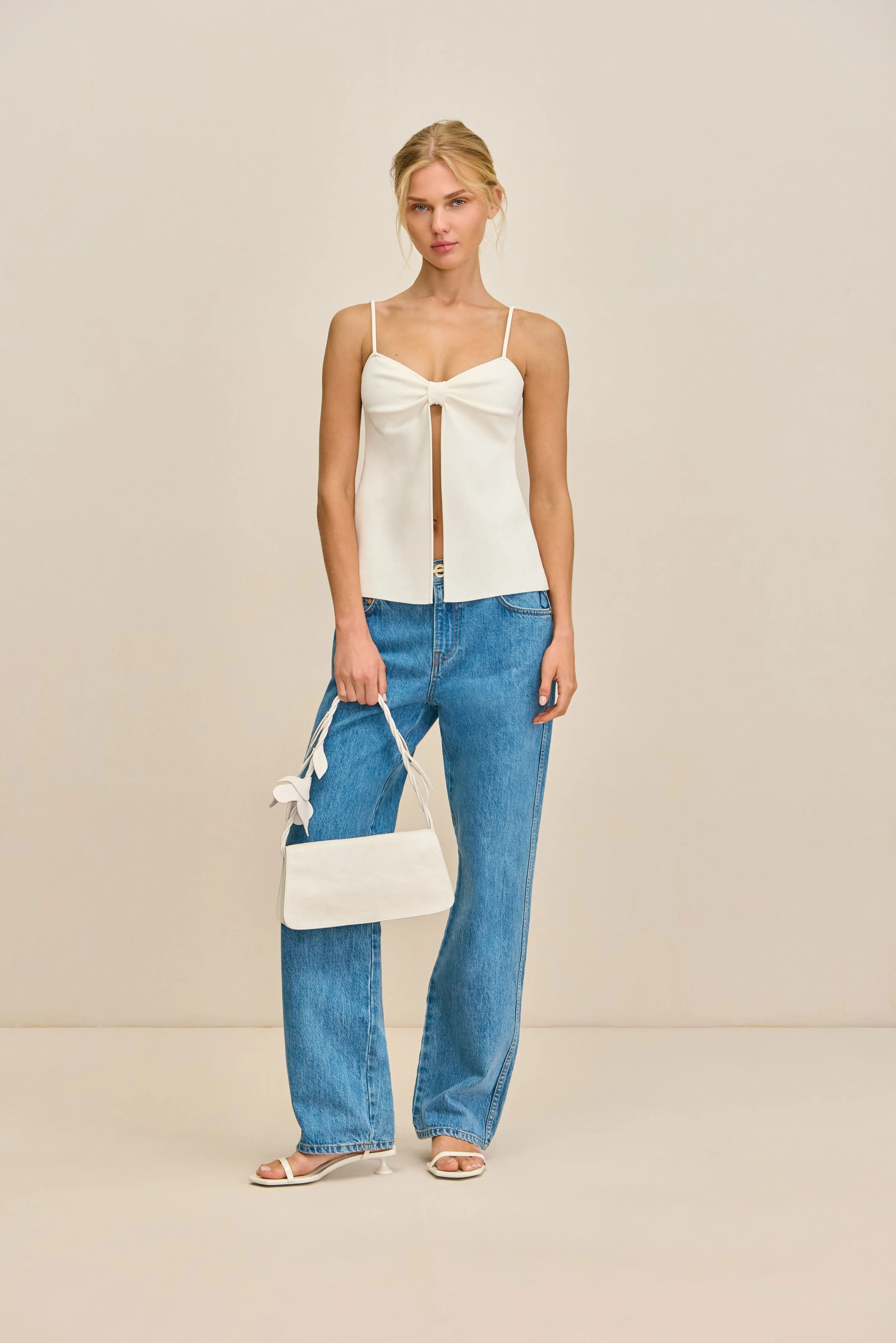 LENNON KNIT TOP - OFF WHITE sold by Cult Gaia product image thumbnail 5