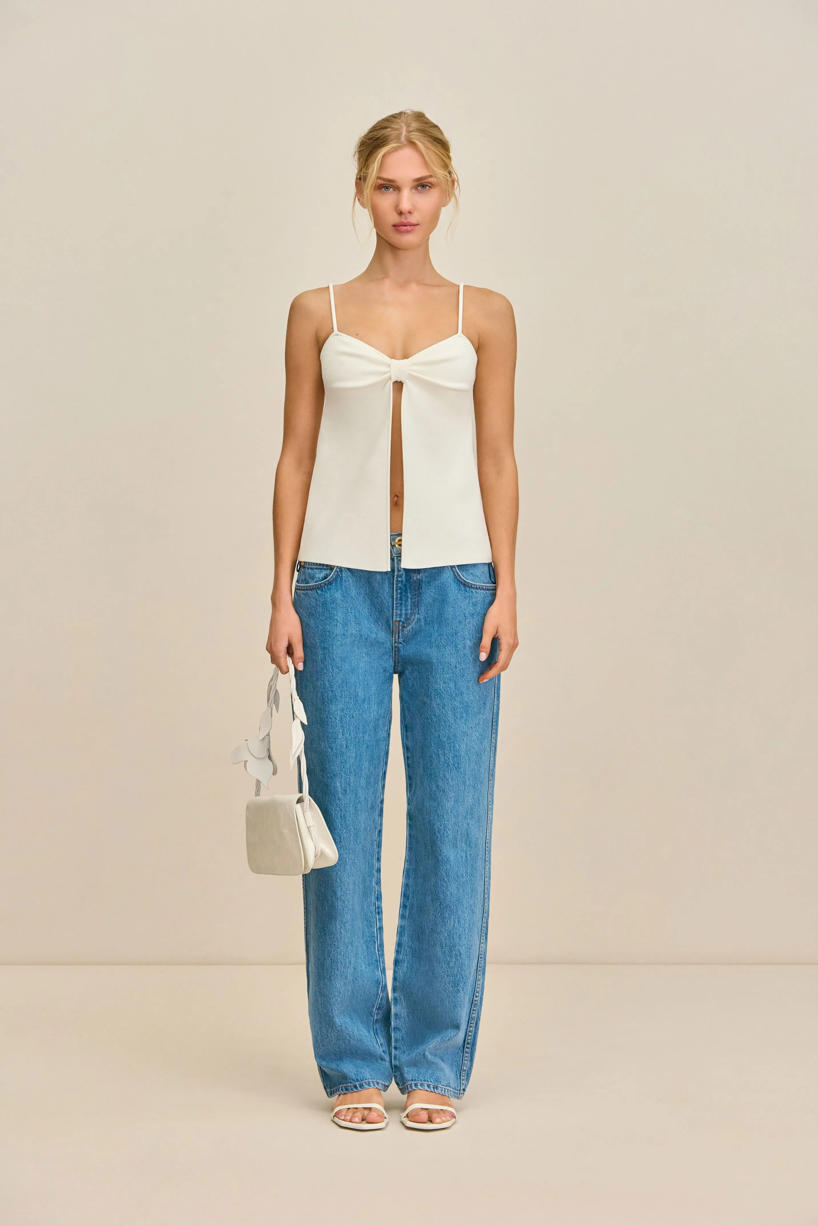 LENNON KNIT TOP - OFF WHITE sold by Cult Gaia product image thumbnail 3