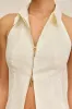 JILL TOP - OFF WHITE sold by Cult Gaia
