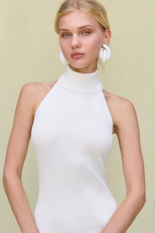 KAYLILAH KNIT DRESS - OFF WHITE sold by Cult Gaia