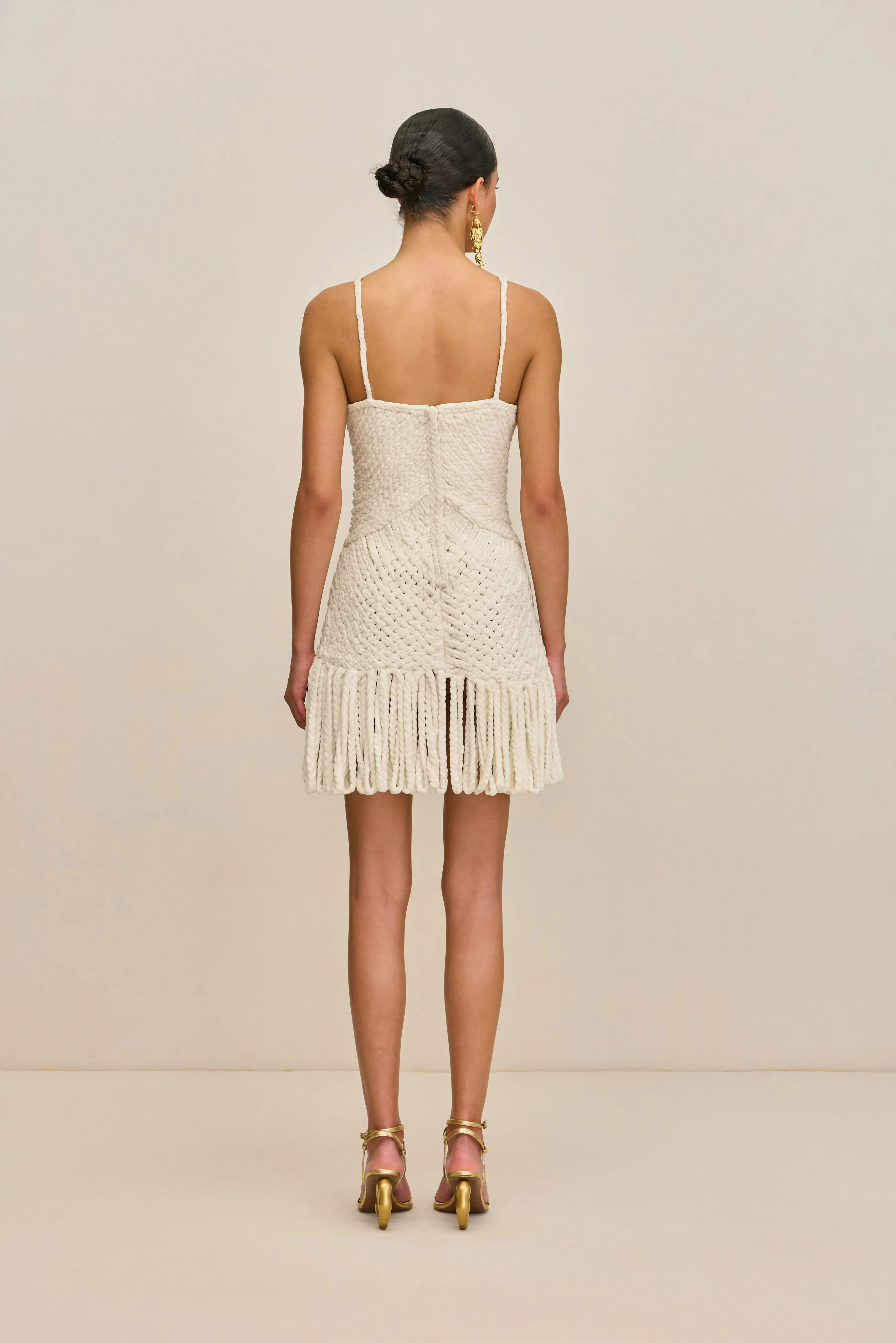 HENLEY DRESS - OFF WHITE sold by Cult Gaia product image thumbnail 5