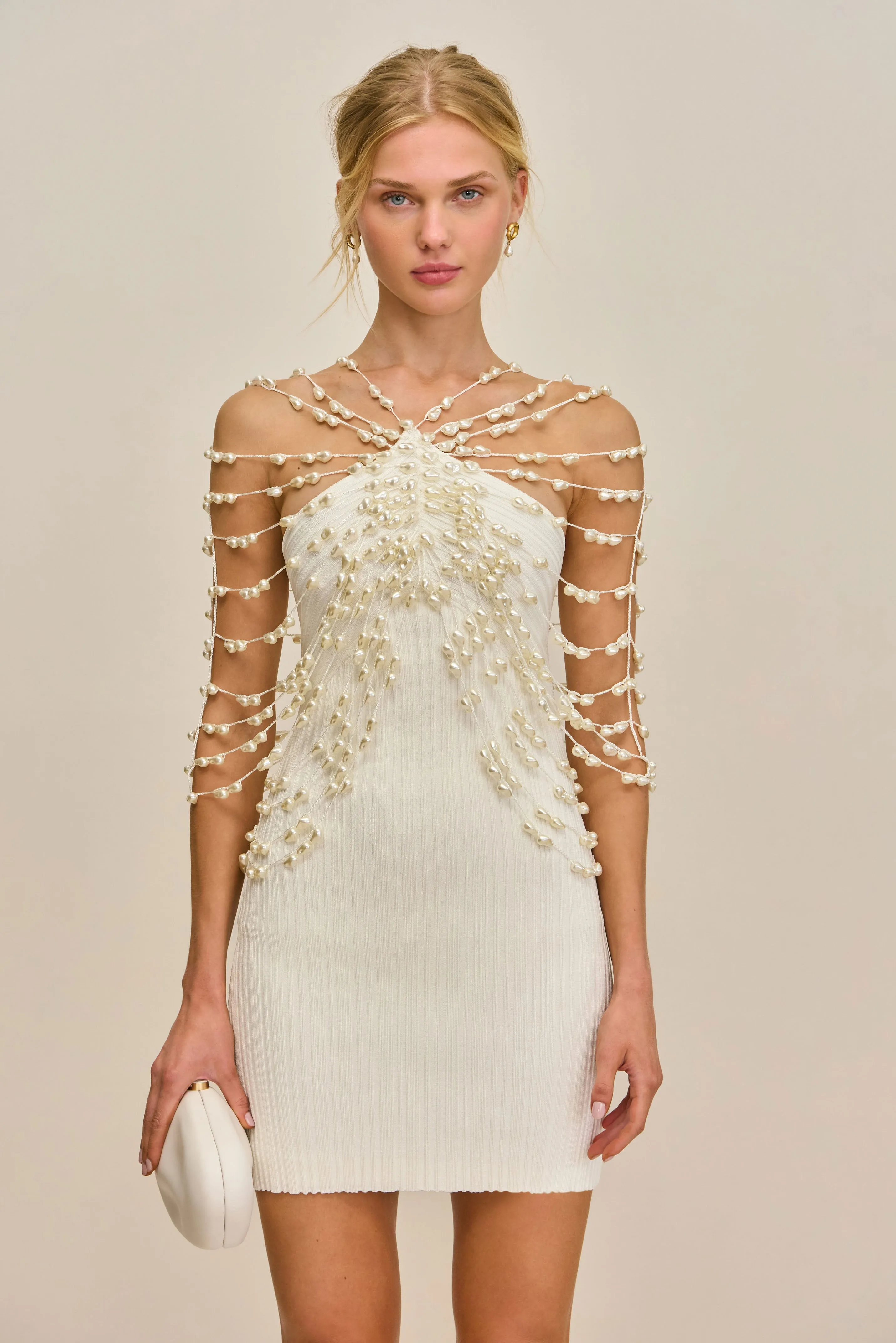 OLIVIANA KNIT DRESS - OFF WHITE sold by Cult Gaia