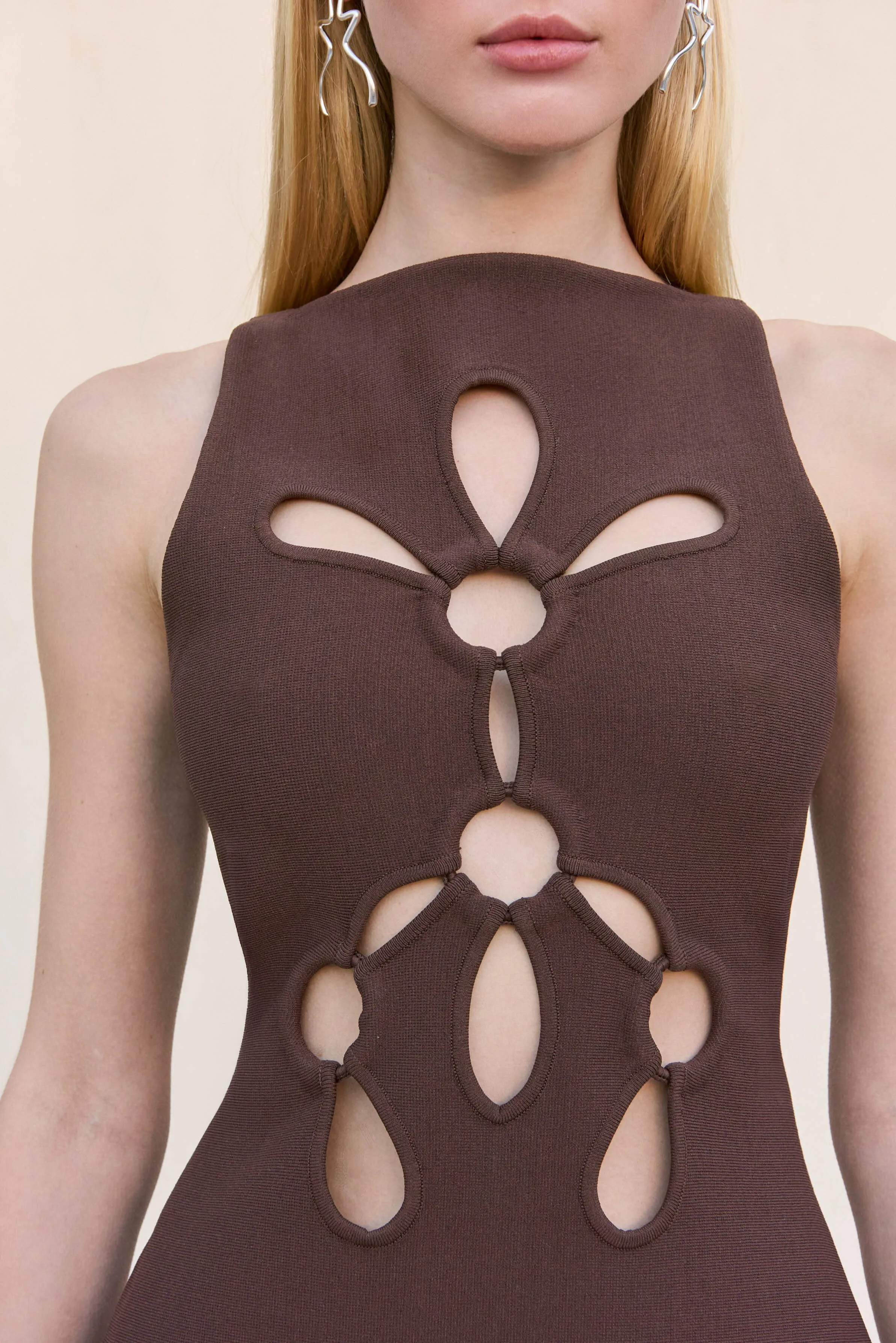 FRANCO KNIT DRESS - JAVA sold by Cult Gaia product image thumbnail 2