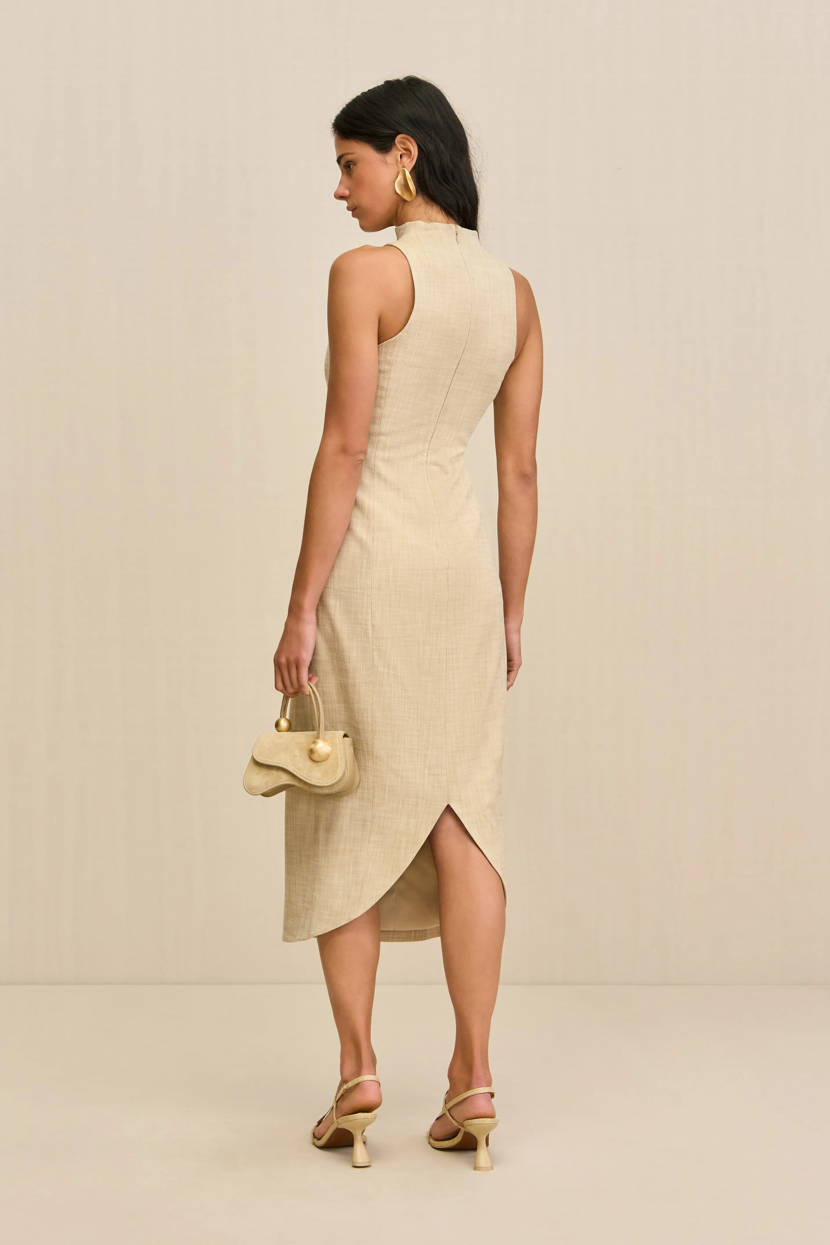 RITA DRESS - ECRU sold by Cult Gaia product image thumbnail 3