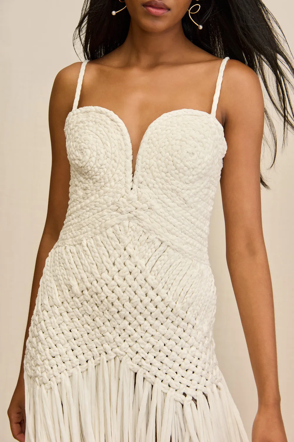 BLYTHE DRESS - OFF WHITE sold by Cult Gaia product image thumbnail 2