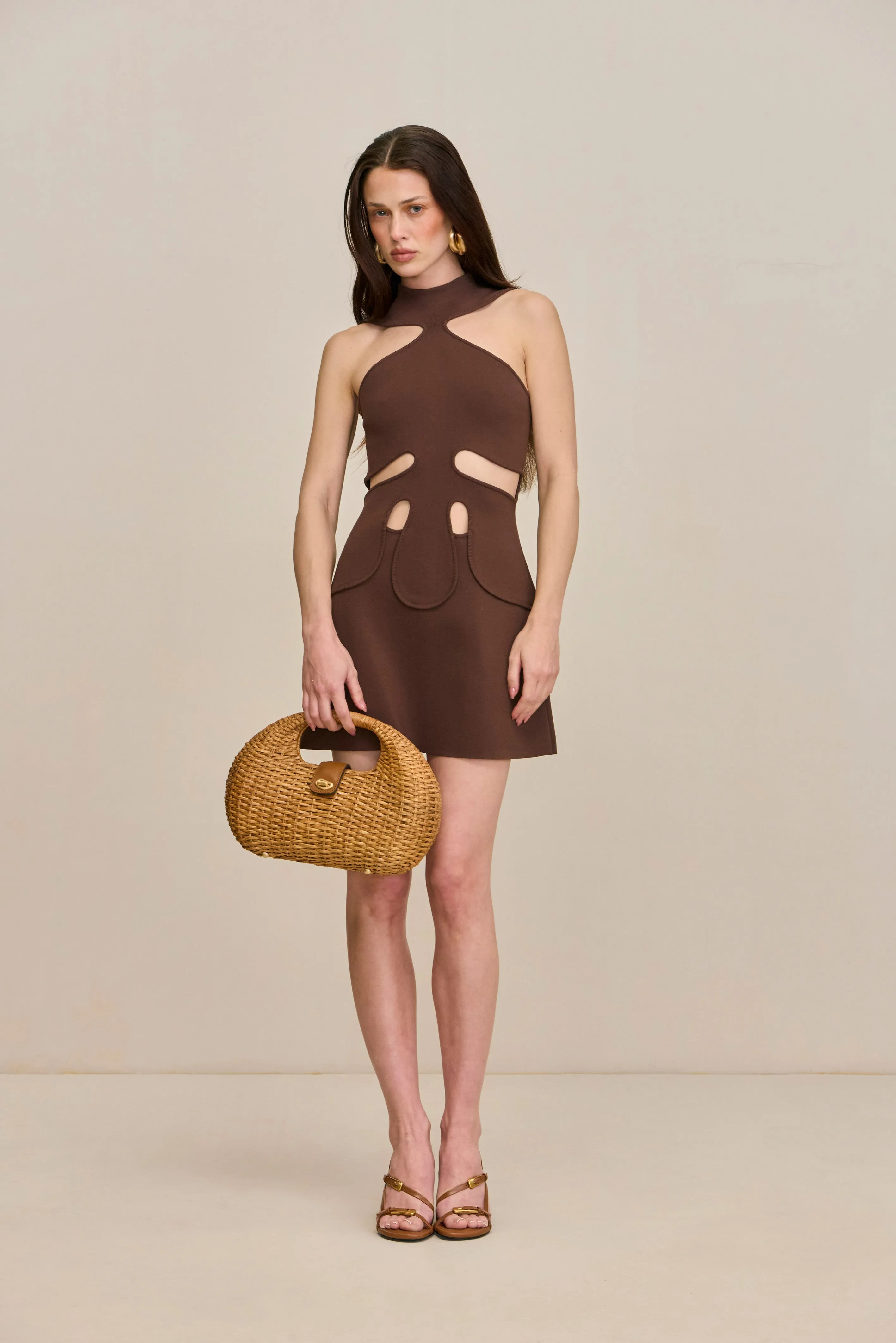 LILLIE KNIT DRESS - JAVA sold by Cult Gaia