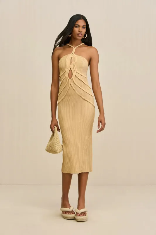 AVERY KNIT DRESS - SAND sold by Cult Gaia