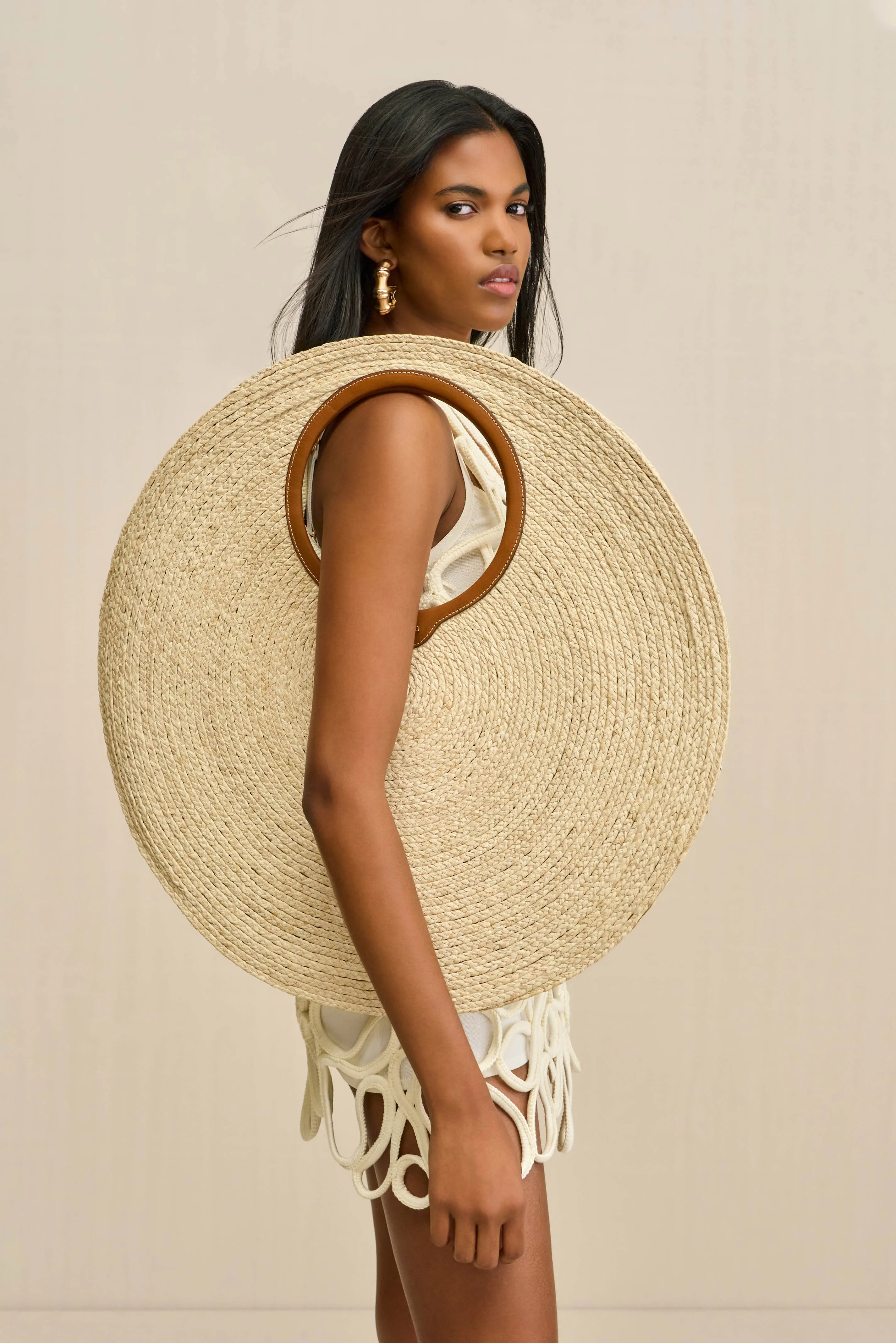AMUN SHOULDER BAG - NATURAL sold by Cult Gaia