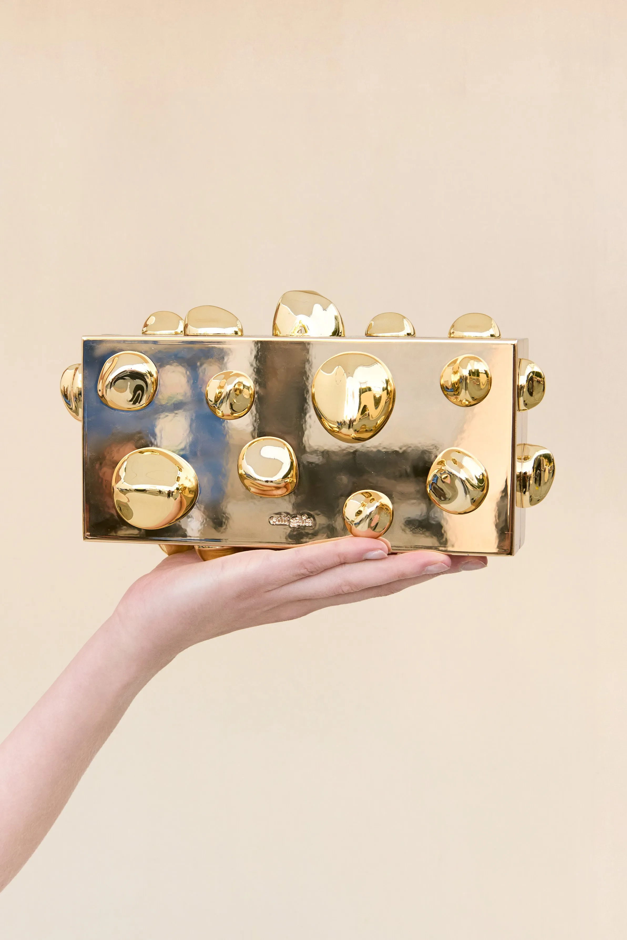 ORBS CLUTCH - SHINY GOLD sold by Cult Gaia product image thumbnail 4