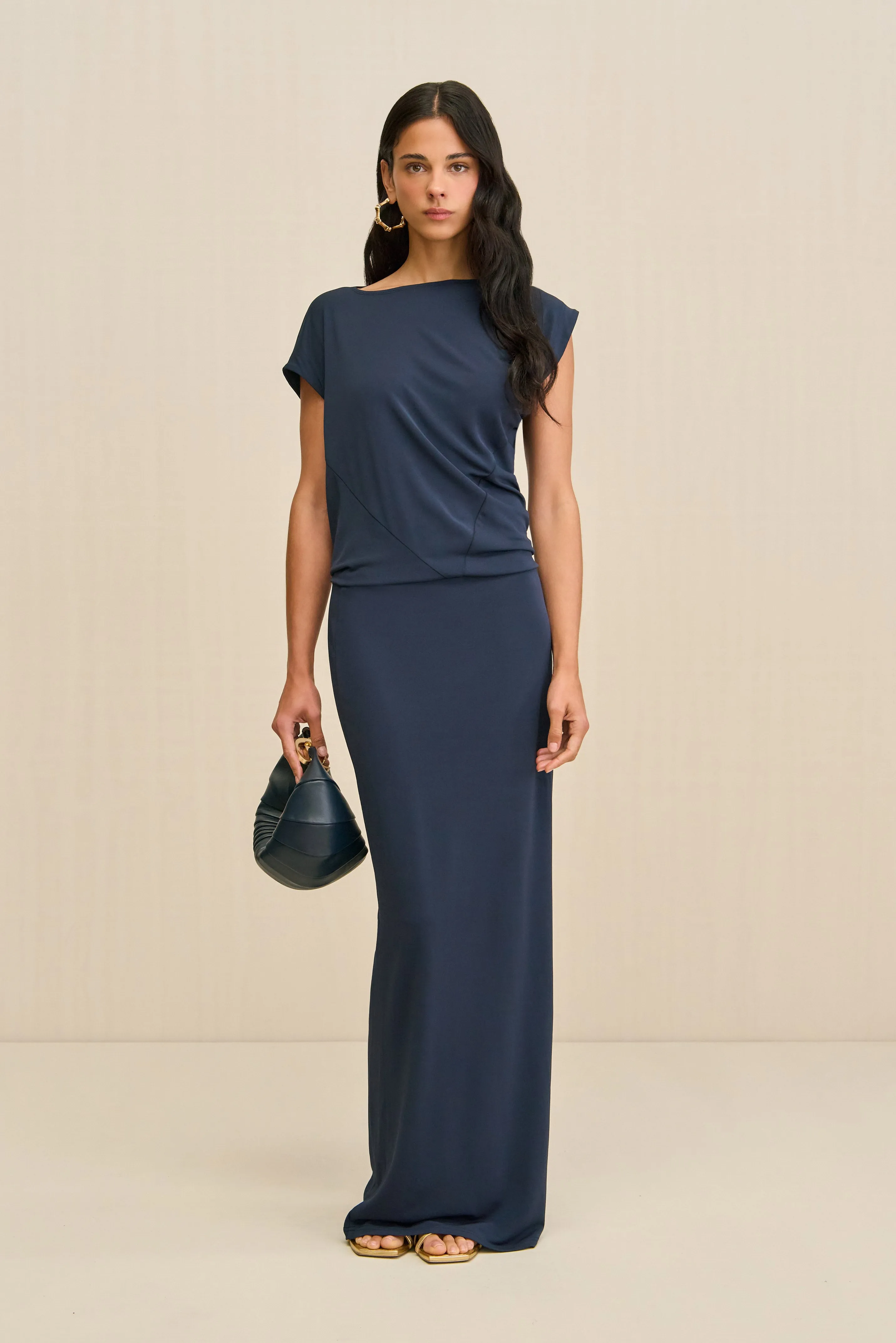 JONA DRESS - DEEP LAKE sold by Cult Gaia