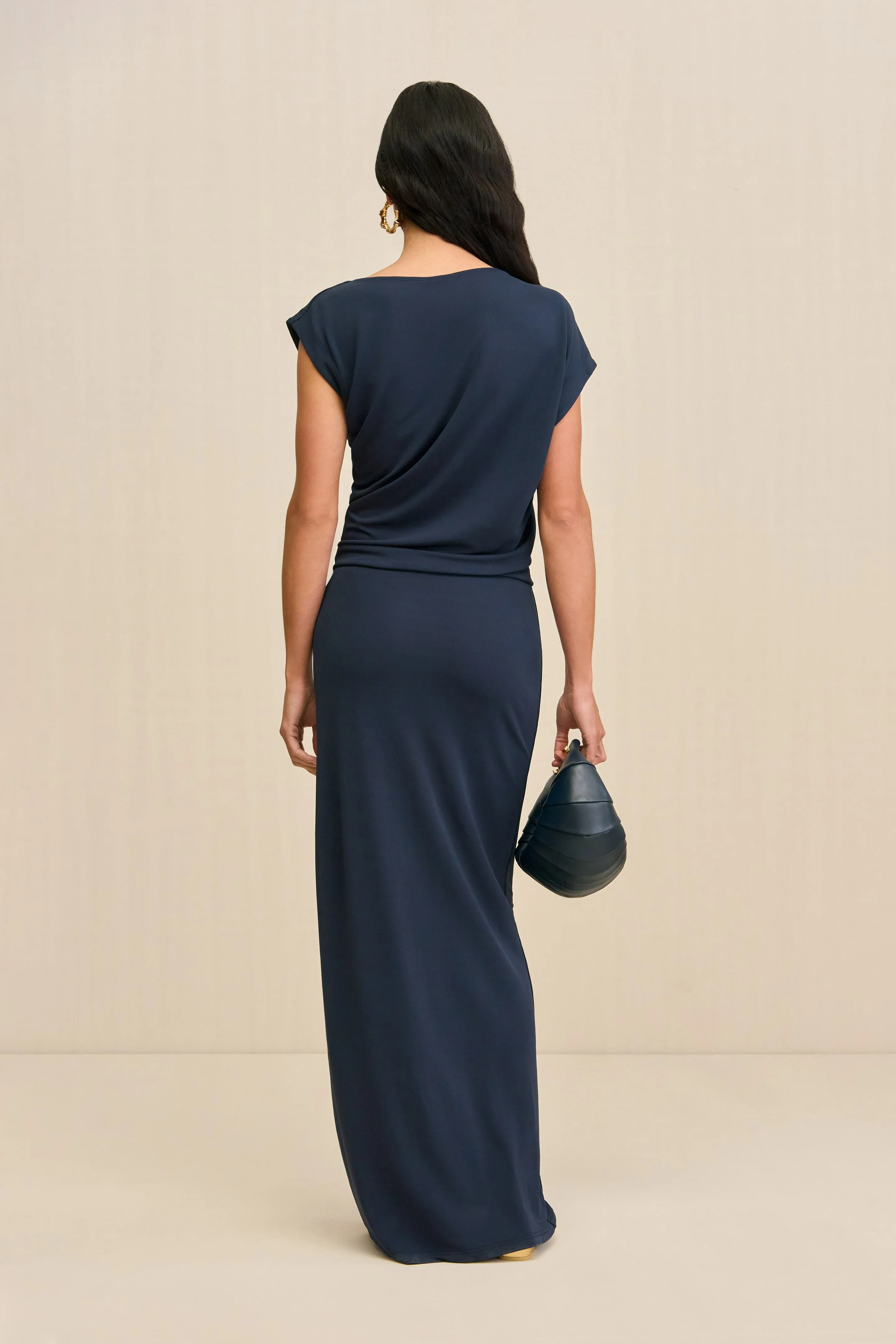 JONA DRESS - DEEP LAKE sold by Cult Gaia product image thumbnail 3