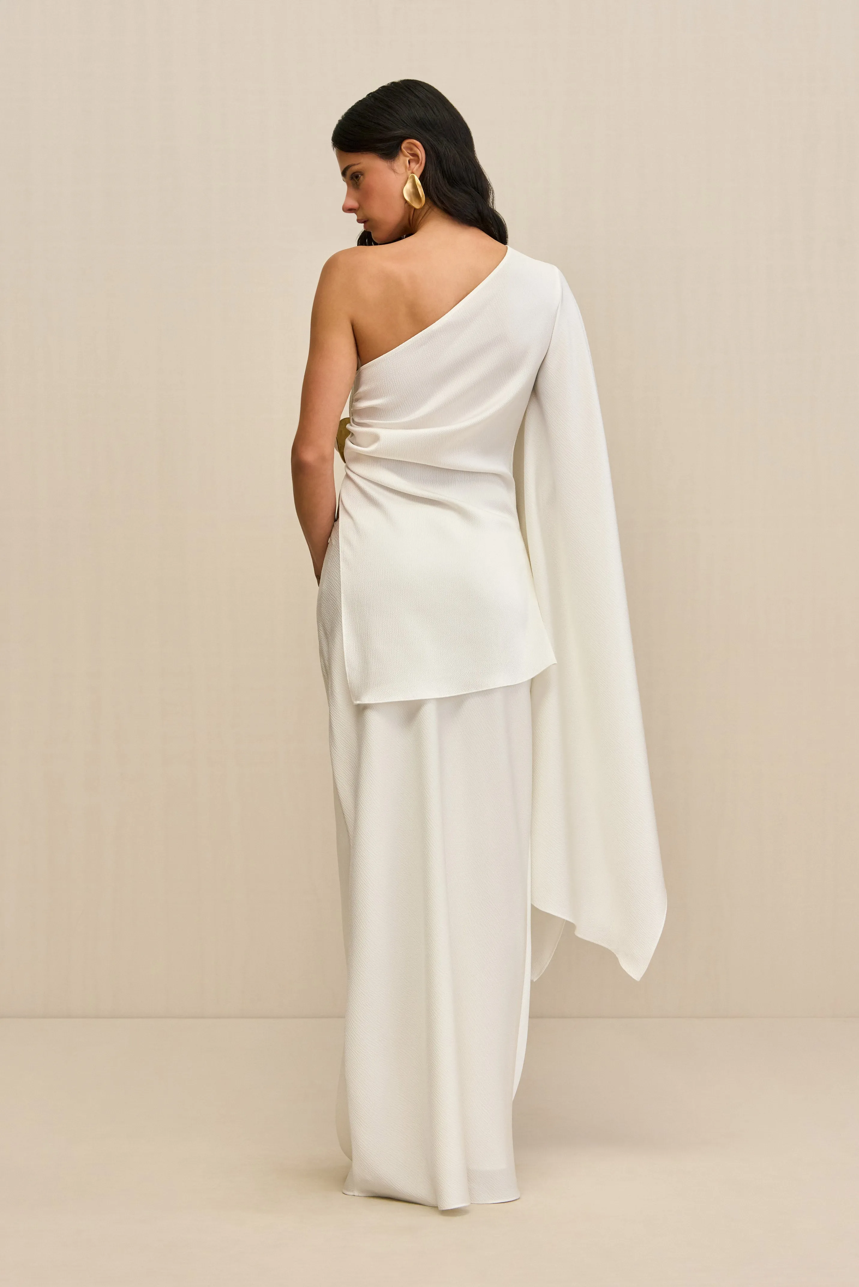 CHANTEL SKIRT - OFF WHITE CREPE sold by Cult Gaia product image thumbnail 4