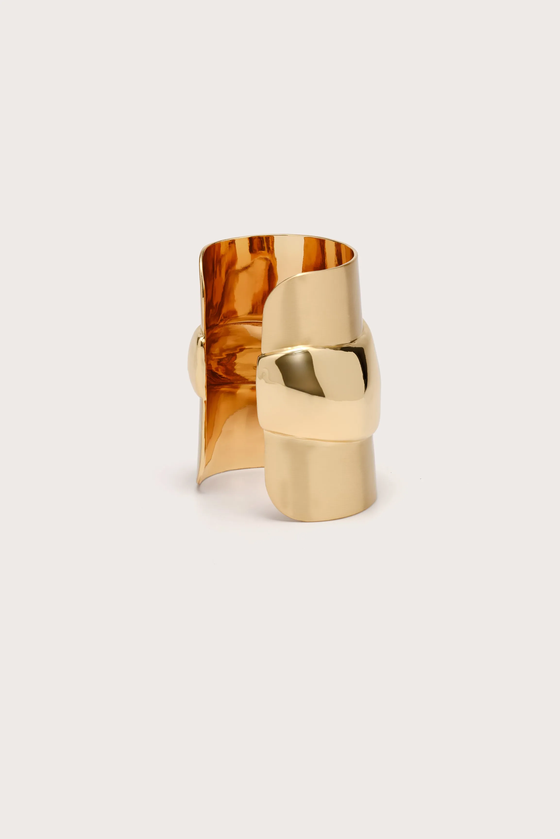 BAMBU HAND CUFF - BRUSHED BRASS sold by Cult Gaia product image thumbnail 3