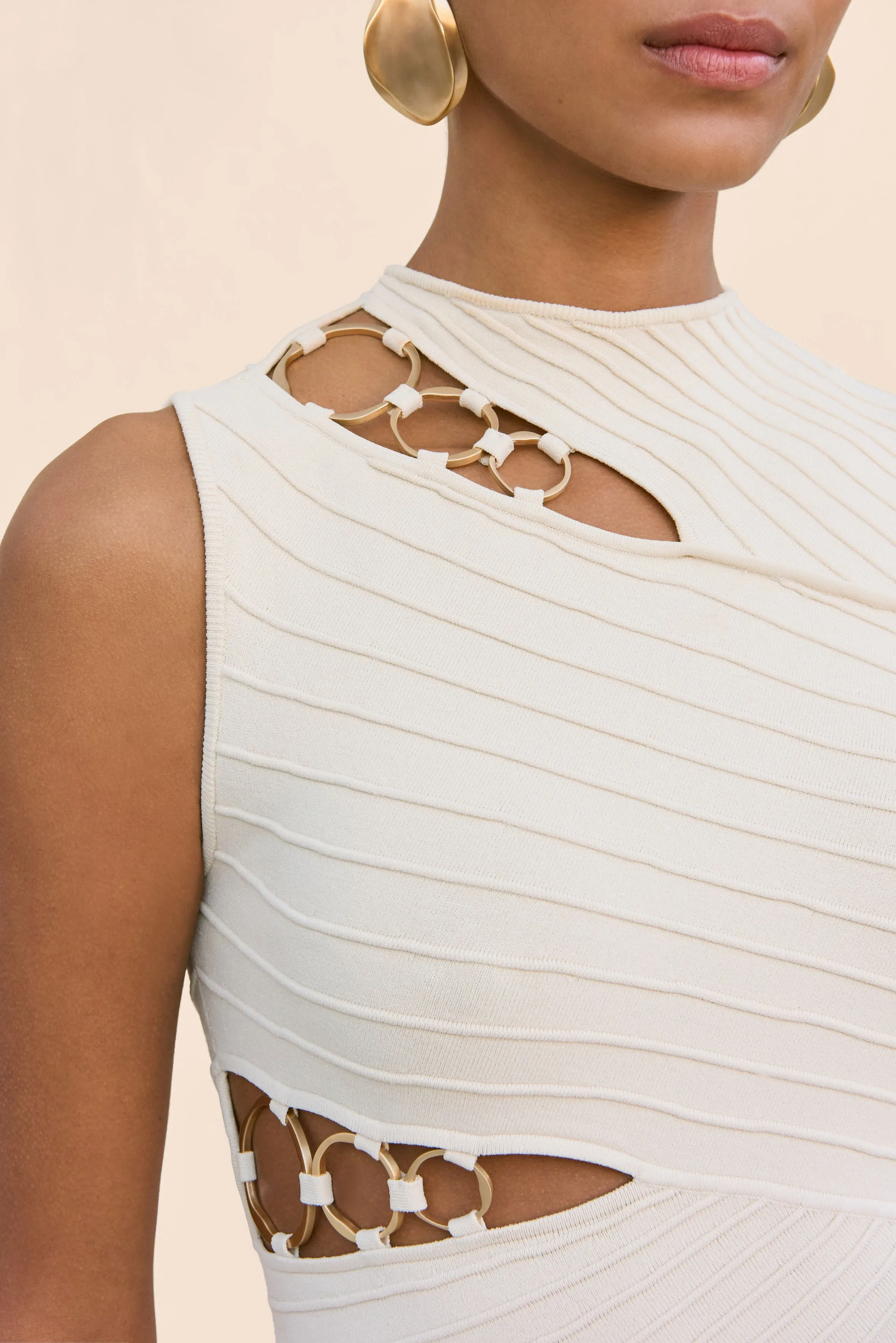 DIMETRIA KNIT DRESS - BEACH sold by Cult Gaia product image thumbnail 4