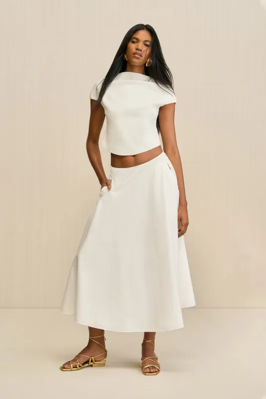 ELY SKIRT - OFF WHITE sold by Cult Gaia