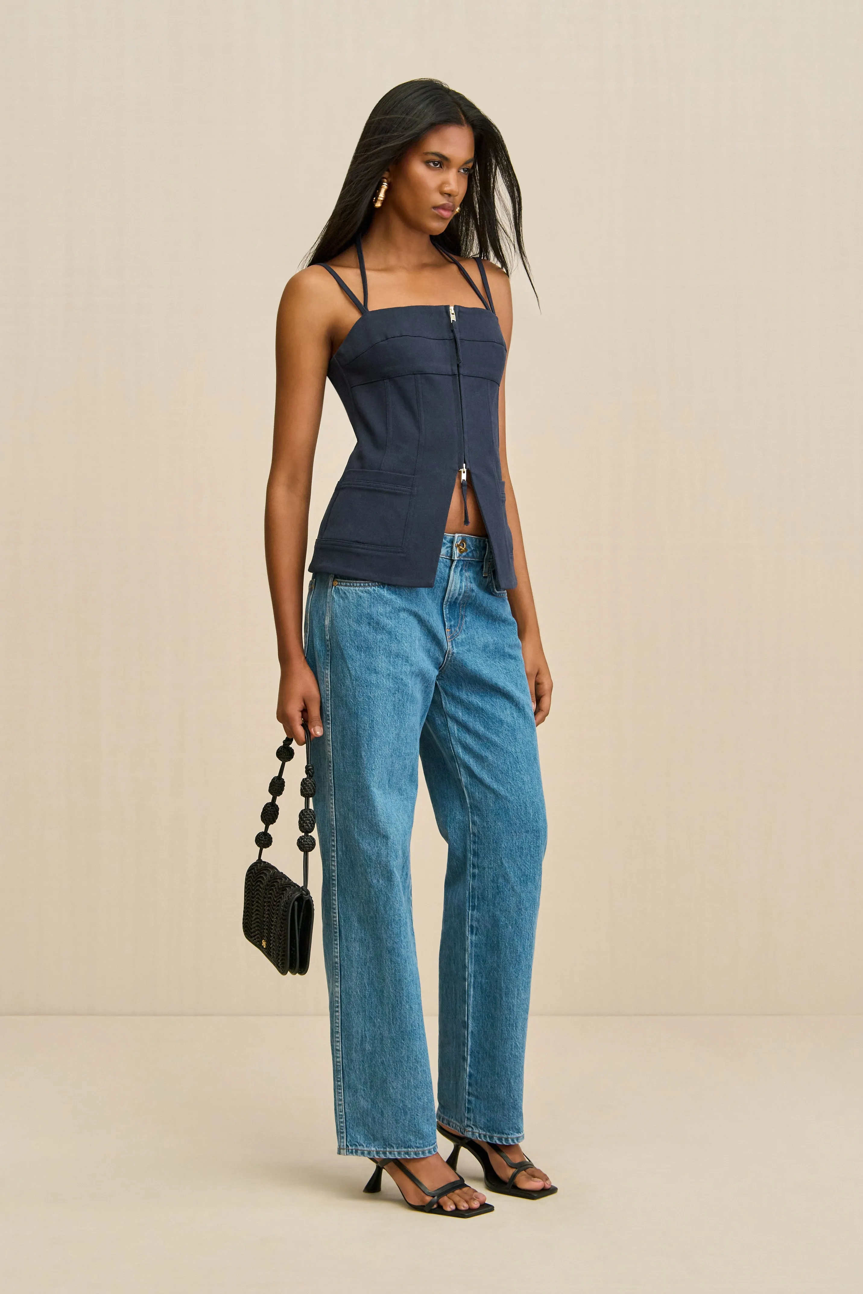 KATELLA TOP - DEEP LAKE sold by Cult Gaia product image thumbnail 5