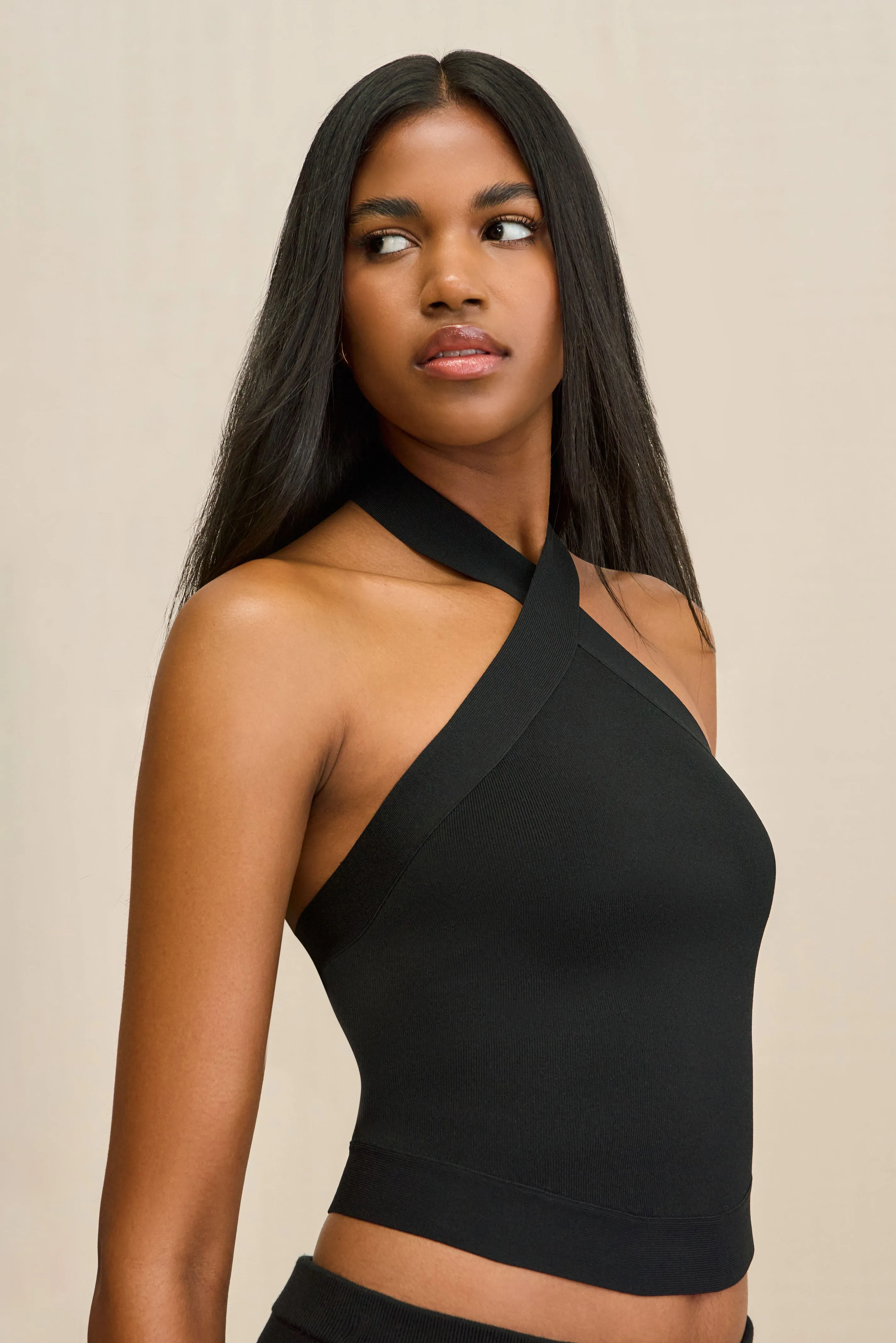 LOUISA KNIT TOP - BLACK sold by Cult Gaia