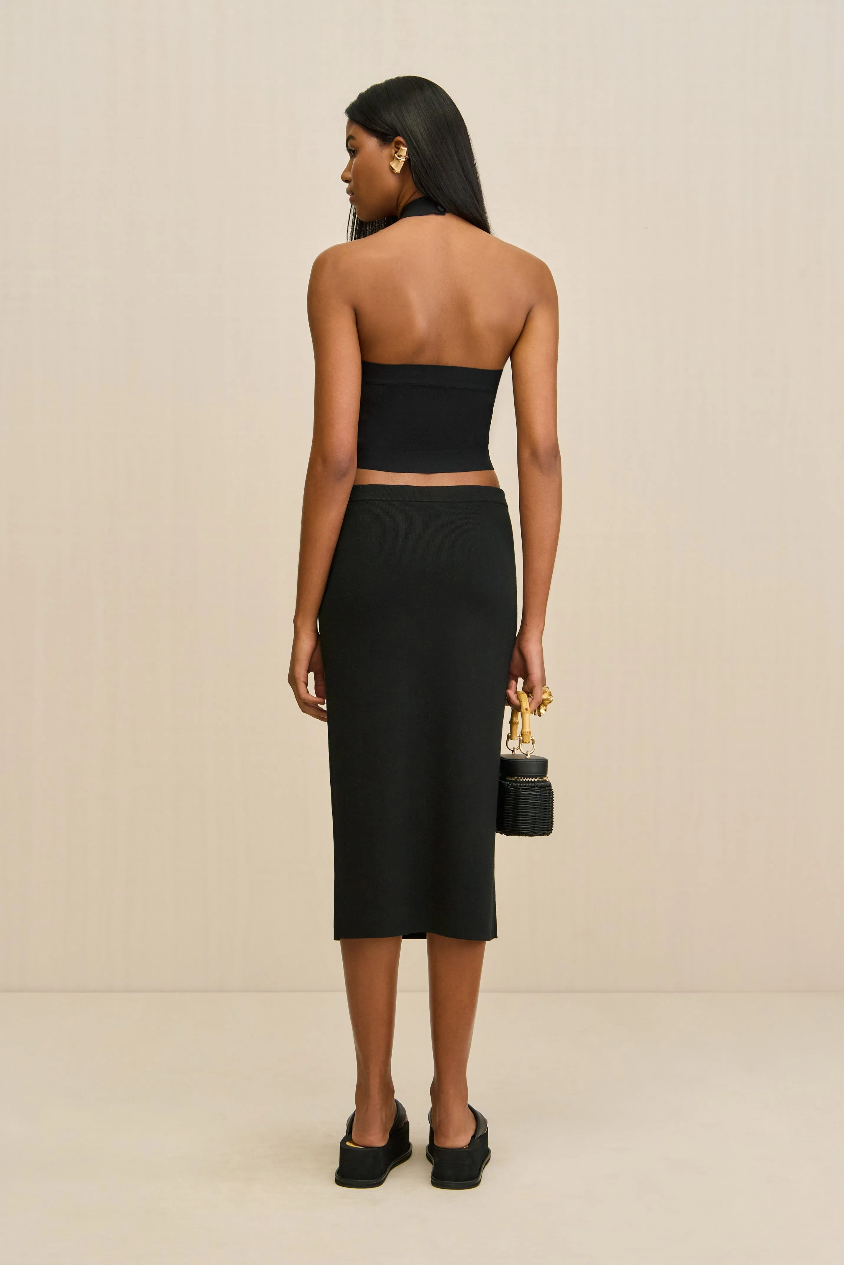 LOUISA KNIT TOP - BLACK sold by Cult Gaia product image thumbnail 5