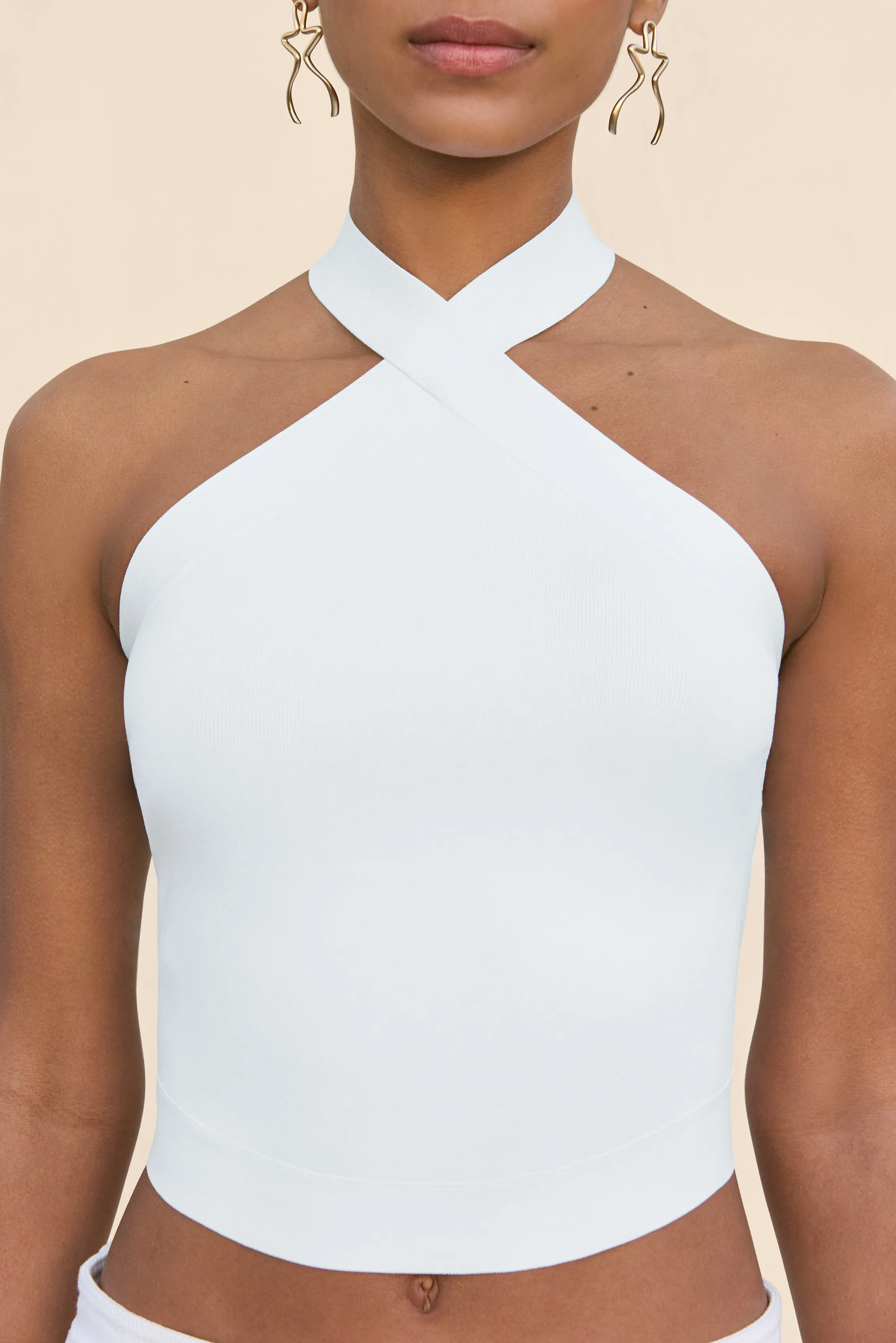 LOUISA KNIT TOP - OFF WHITE sold by Cult Gaia product image thumbnail 4