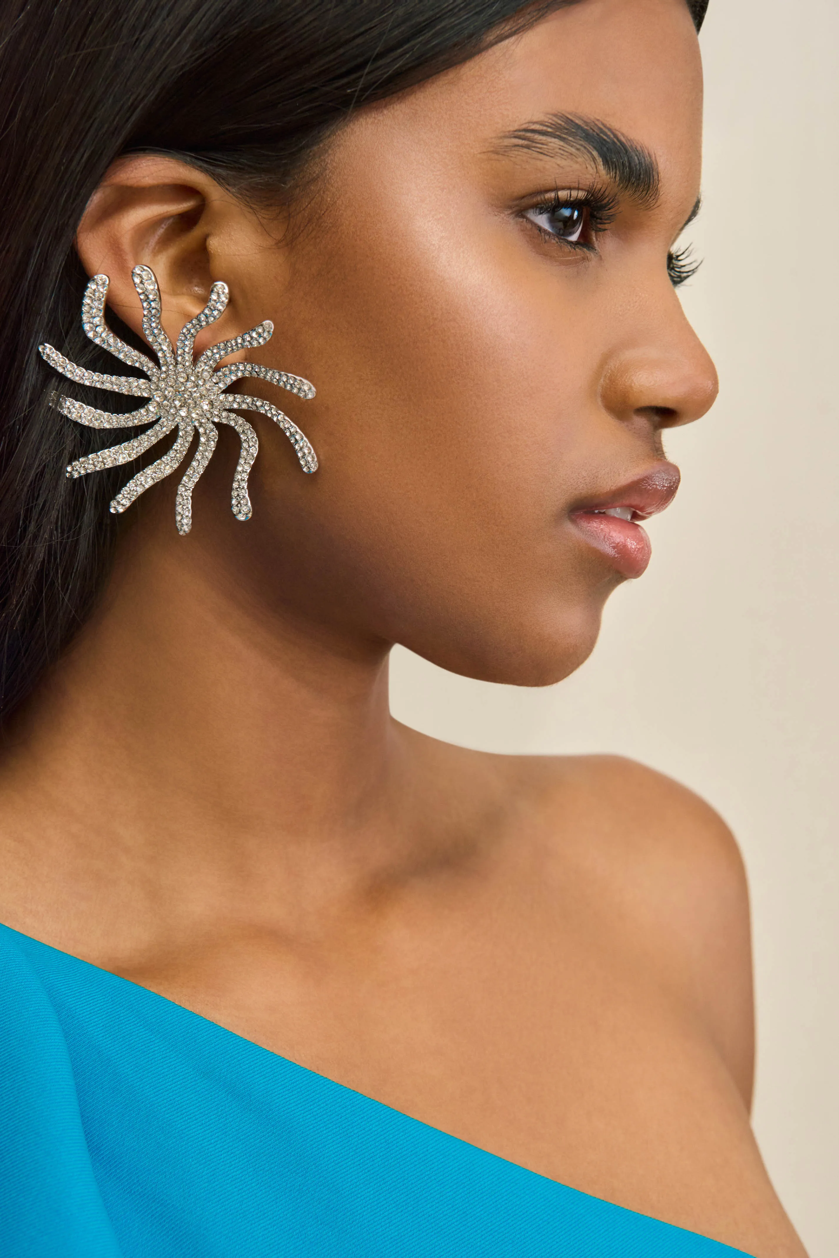NIS EARRING - CLEAR PAVE sold by Cult Gaia product image thumbnail 2