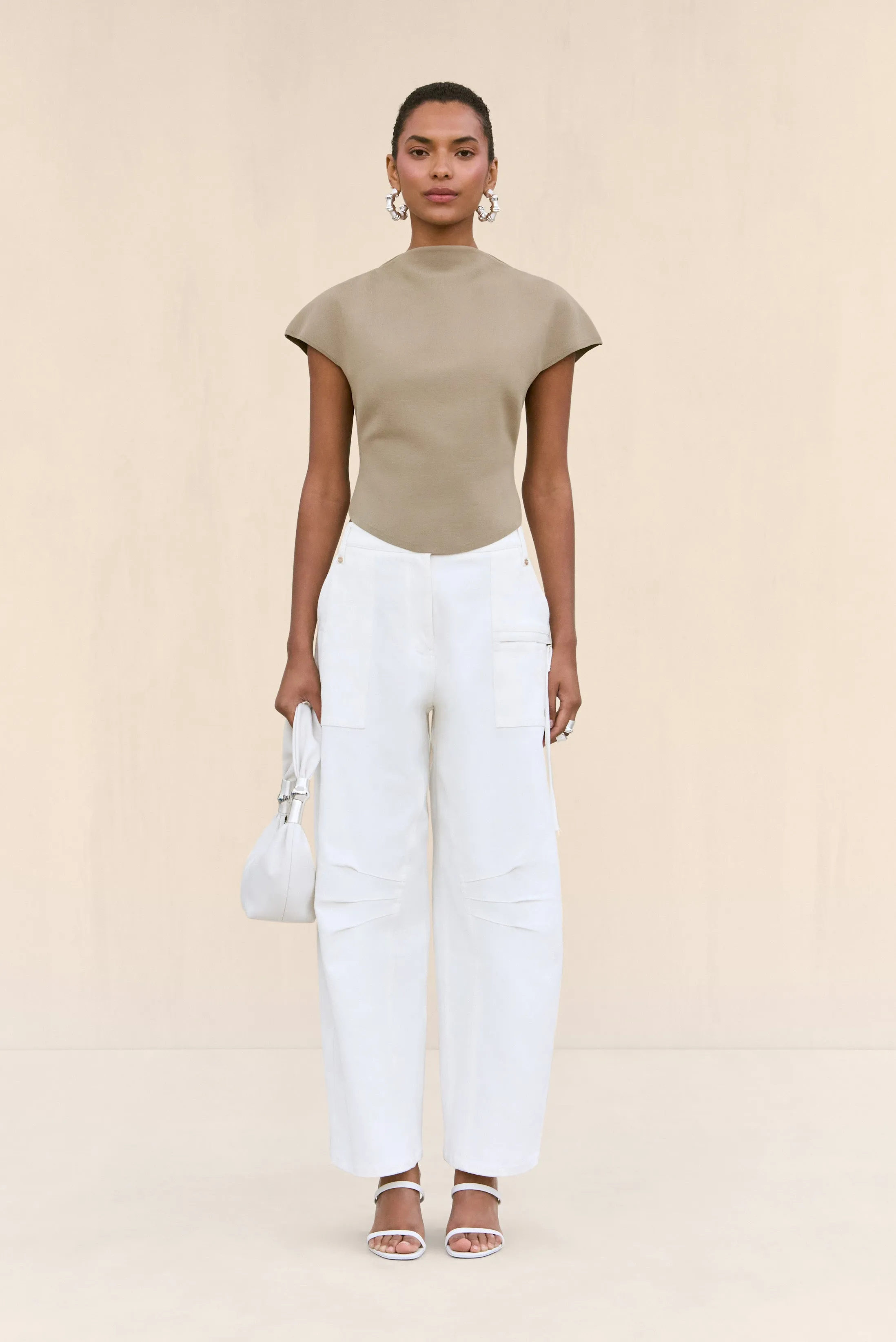 VIRGINIANA KNIT TOP - NUTMEG sold by Cult Gaia product image thumbnail 3