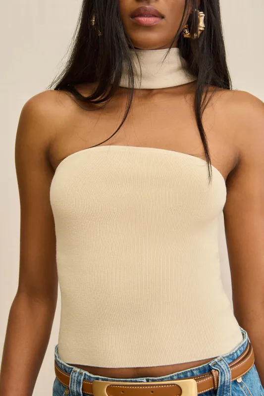WALI KNIT TOP - BEACH sold by Cult Gaia
