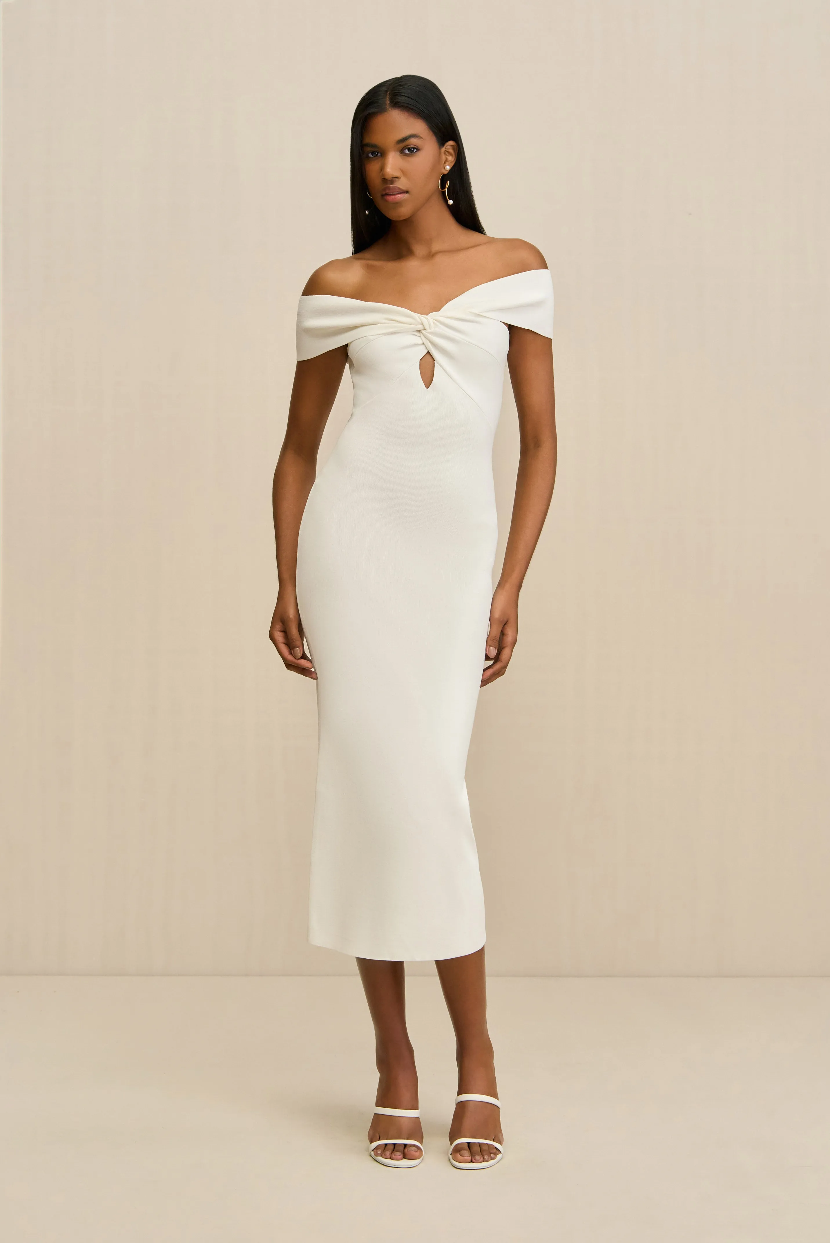 DAWNETTE KNIT DRESS - OFF WHITE sold by Cult Gaia product image thumbnail 2