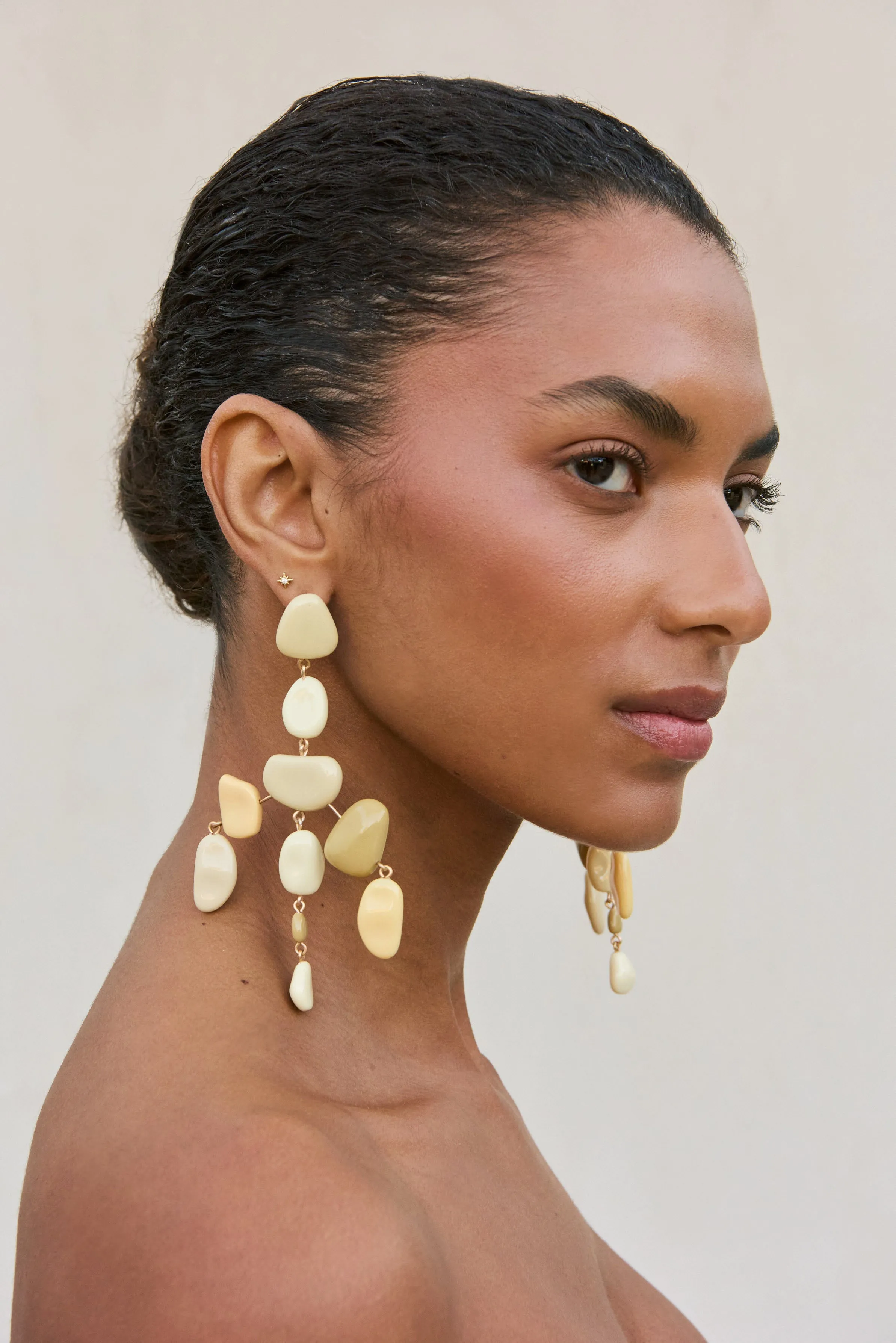 SLOANE EARRING - SAND DEGRADE MULTI sold by Cult Gaia product image thumbnail 2