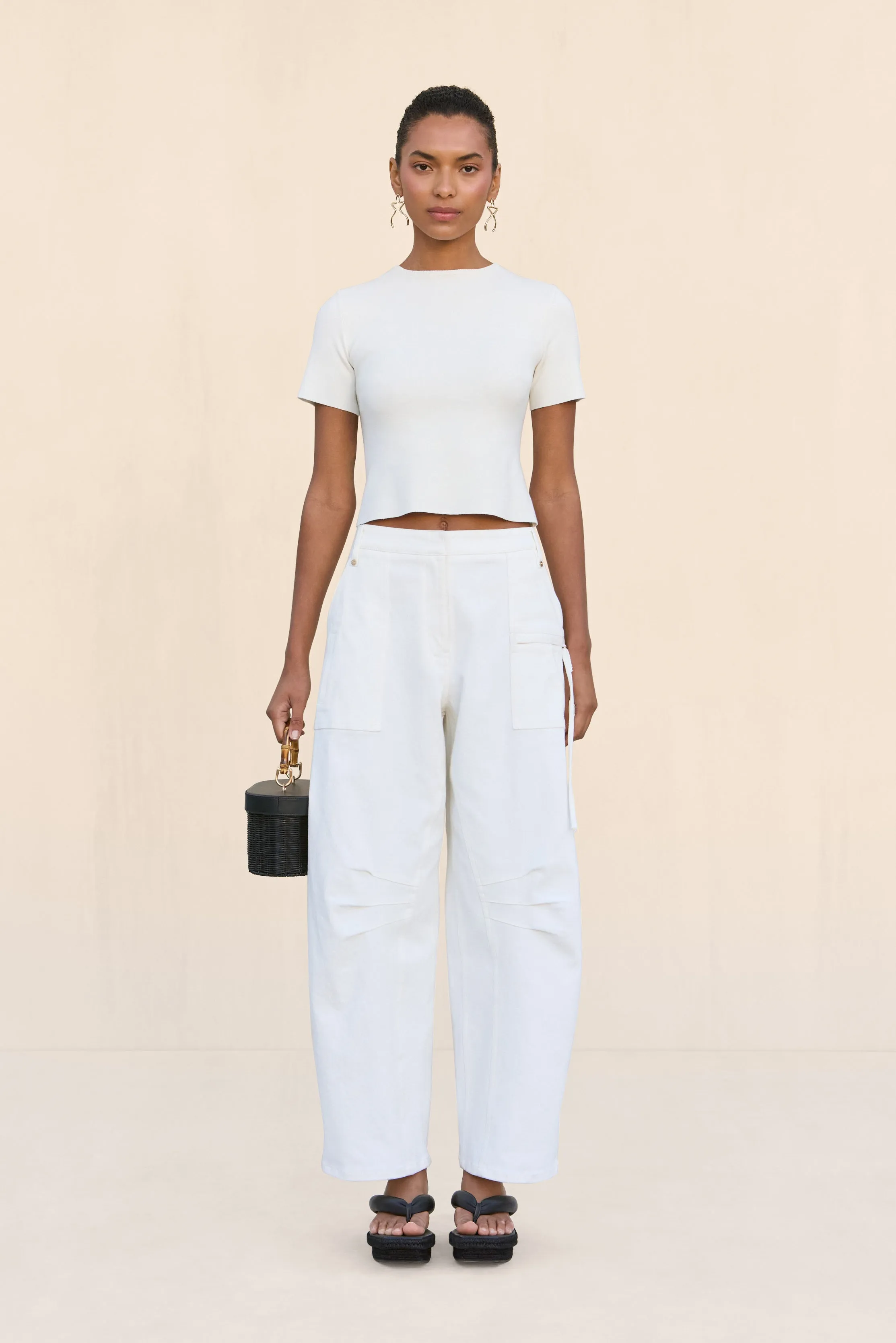 MILIOS KNIT TOP - OFF WHITE sold by Cult Gaia product image thumbnail 2
