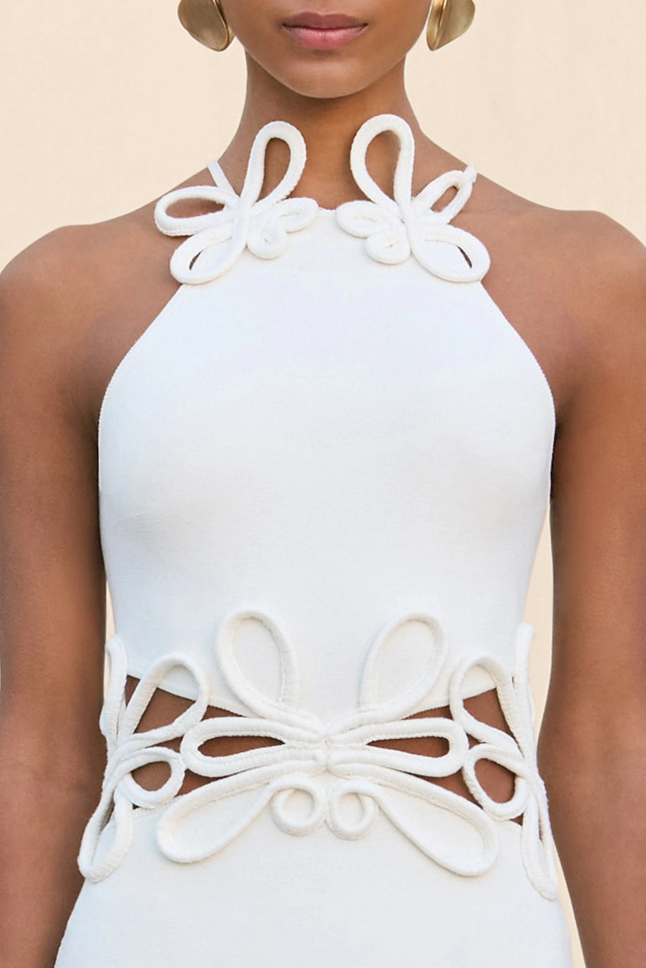 JENA KNIT DRESS - OFF WHITE sold by Cult Gaia product image thumbnail 3