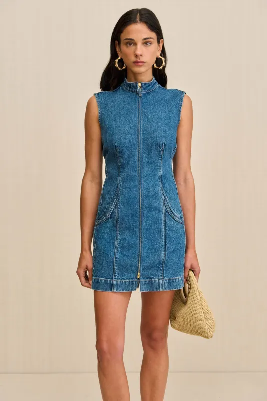 BIELLA DRESS - STONE WASH sold by Cult Gaia