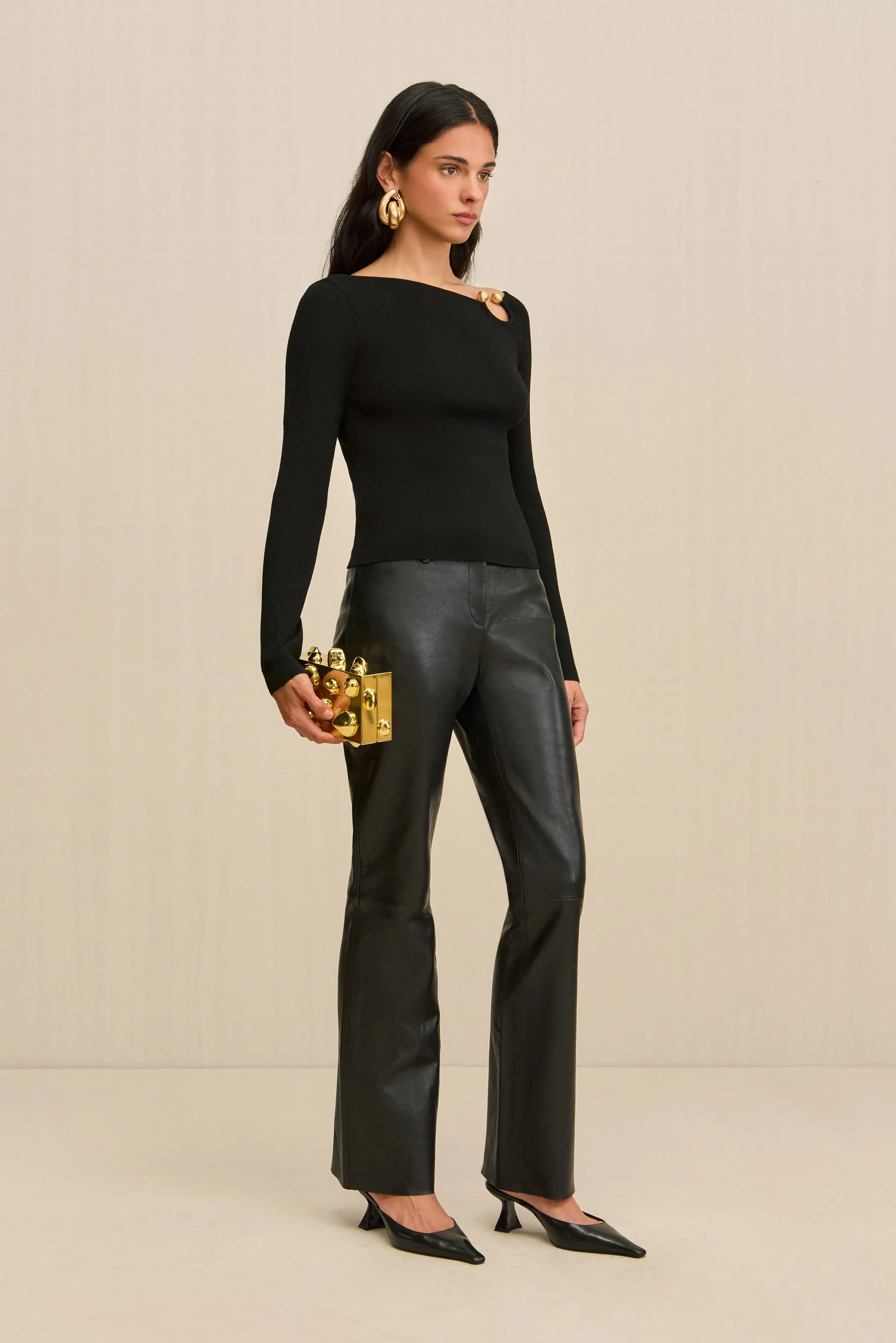 IRIS KNIT TOP - BLACK sold by Cult Gaia product image thumbnail 3