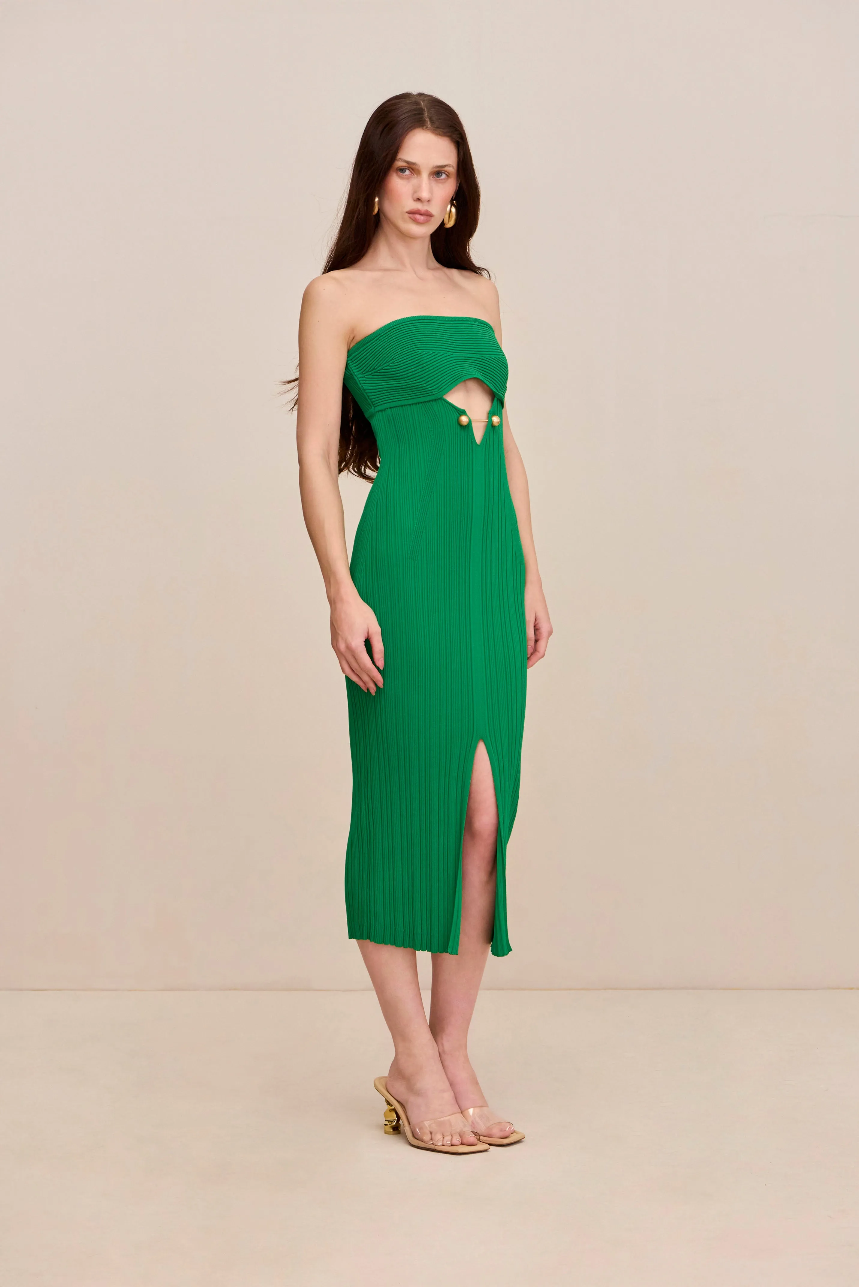 CHRISTY KNIT DRESS - MALACHITE sold by Cult Gaia product image thumbnail 4