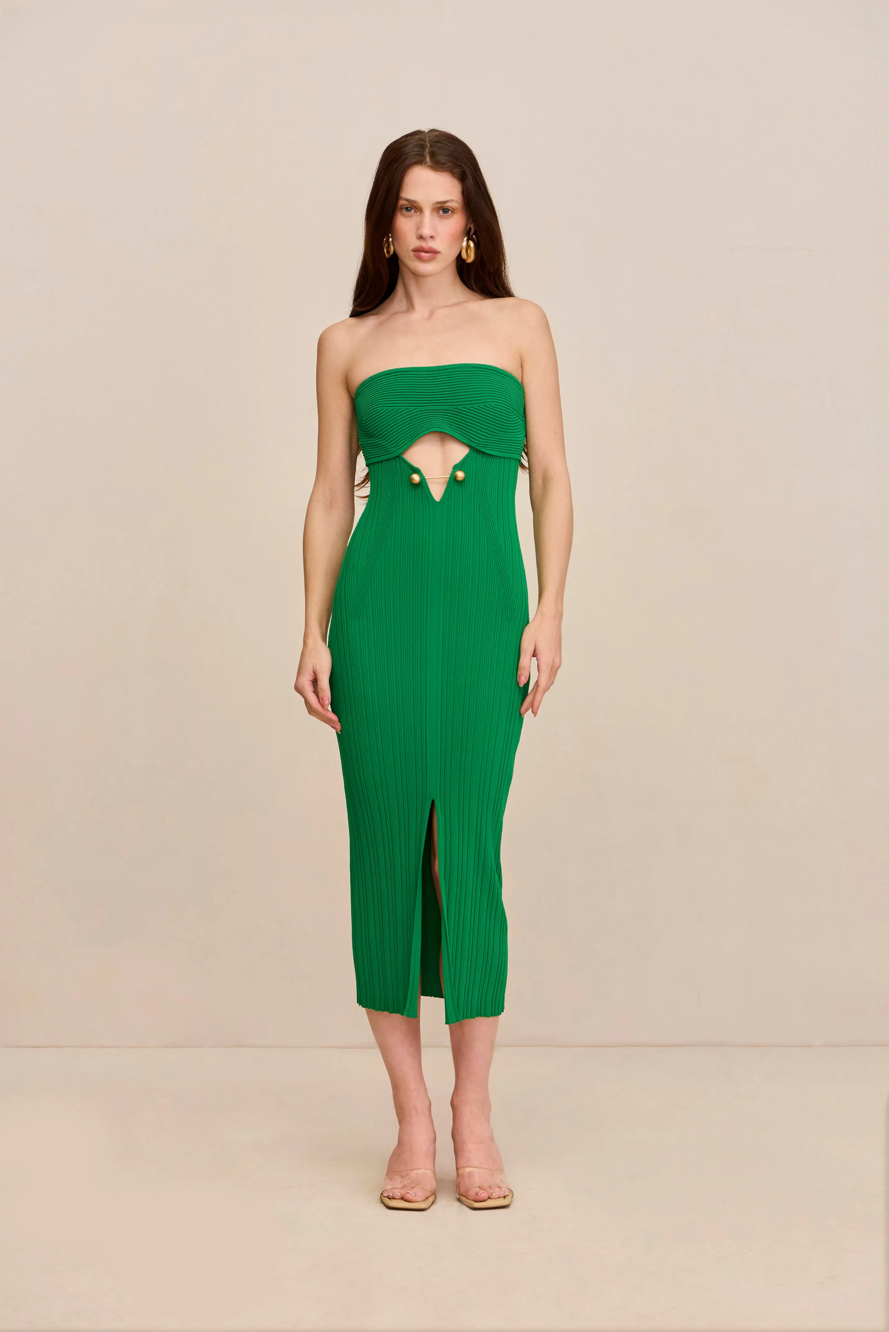 CHRISTY KNIT DRESS - MALACHITE sold by Cult Gaia