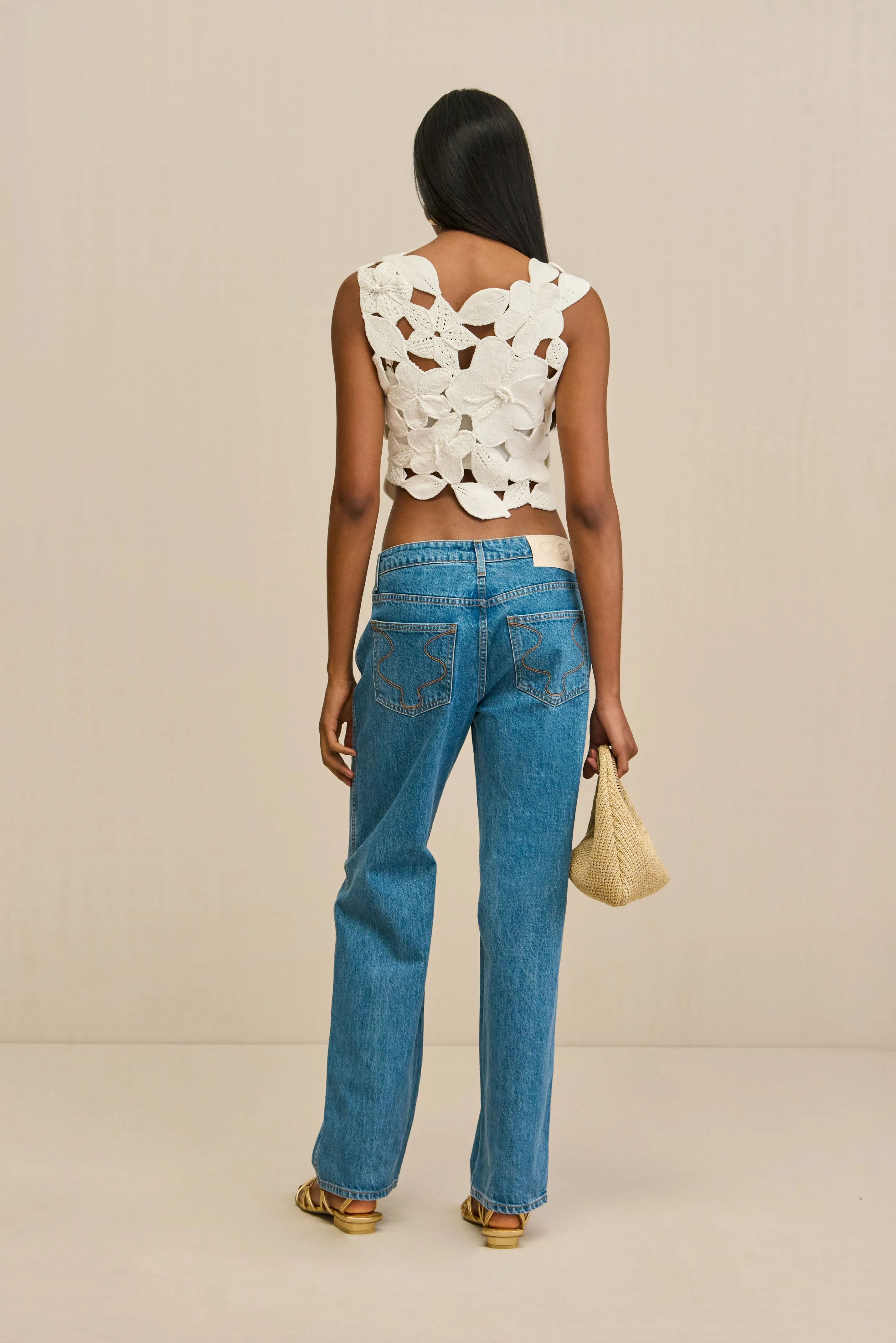 HARRINGTON CROCHET TOP - OFF WHITE sold by Cult Gaia product image thumbnail 4