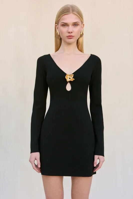 MANI KNIT DRESS - BLACK sold by Cult Gaia