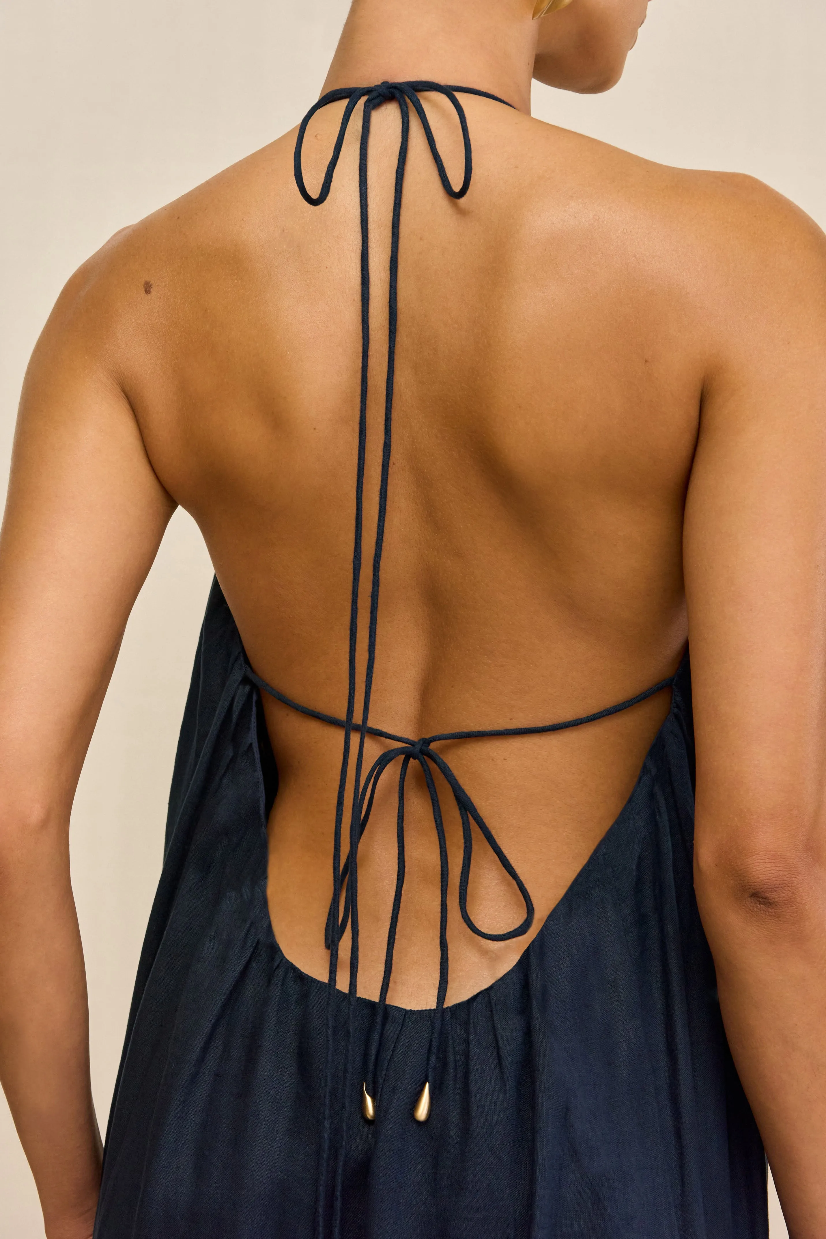 LAMI DRESS - DEEP LAKE sold by Cult Gaia product image thumbnail 5