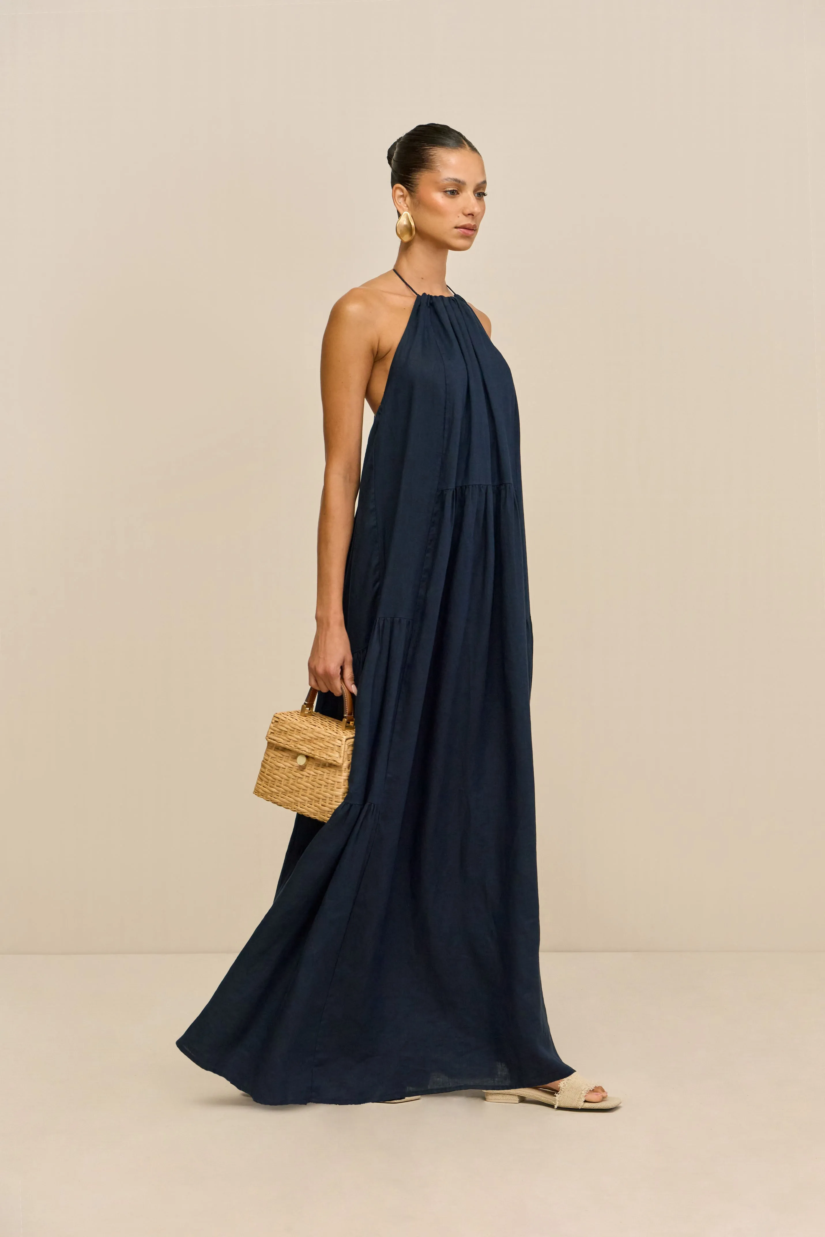 LAMI DRESS - DEEP LAKE sold by Cult Gaia product image thumbnail 3