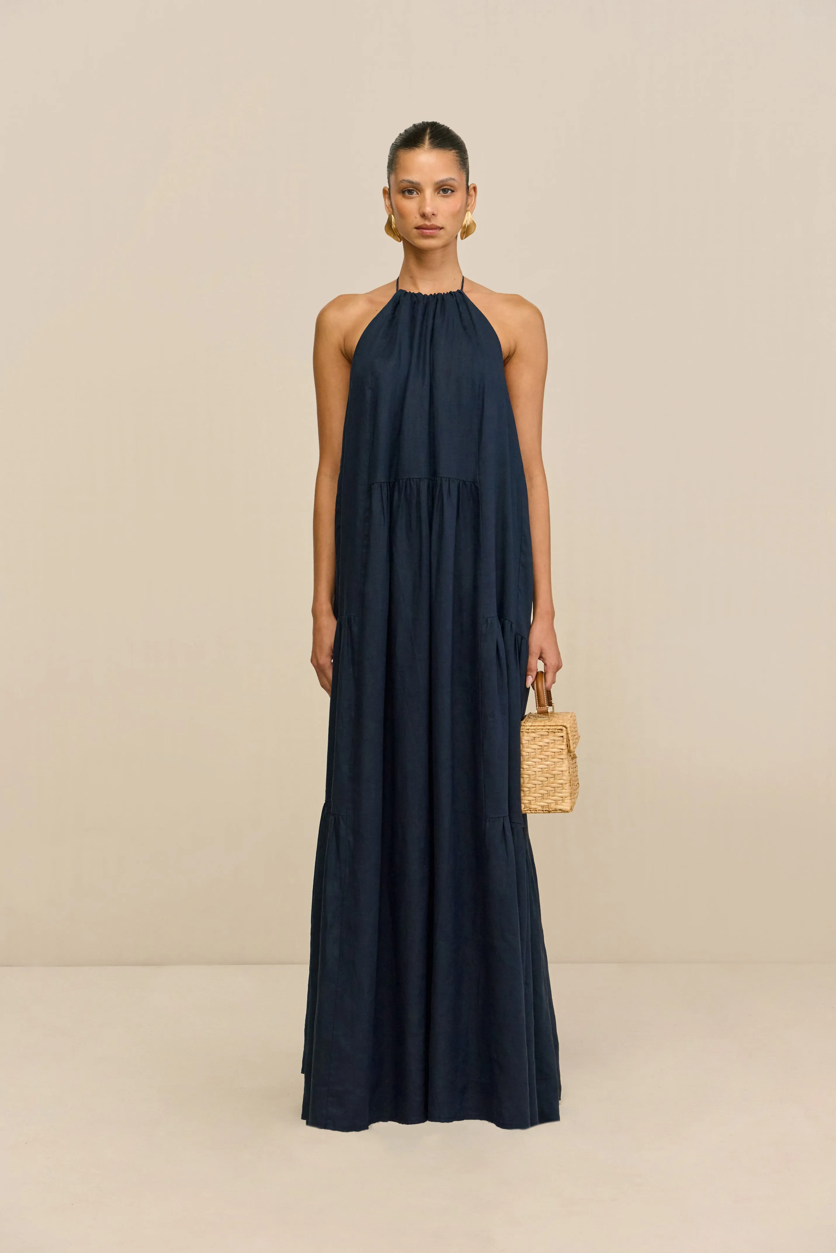 LAMI DRESS - DEEP LAKE sold by Cult Gaia